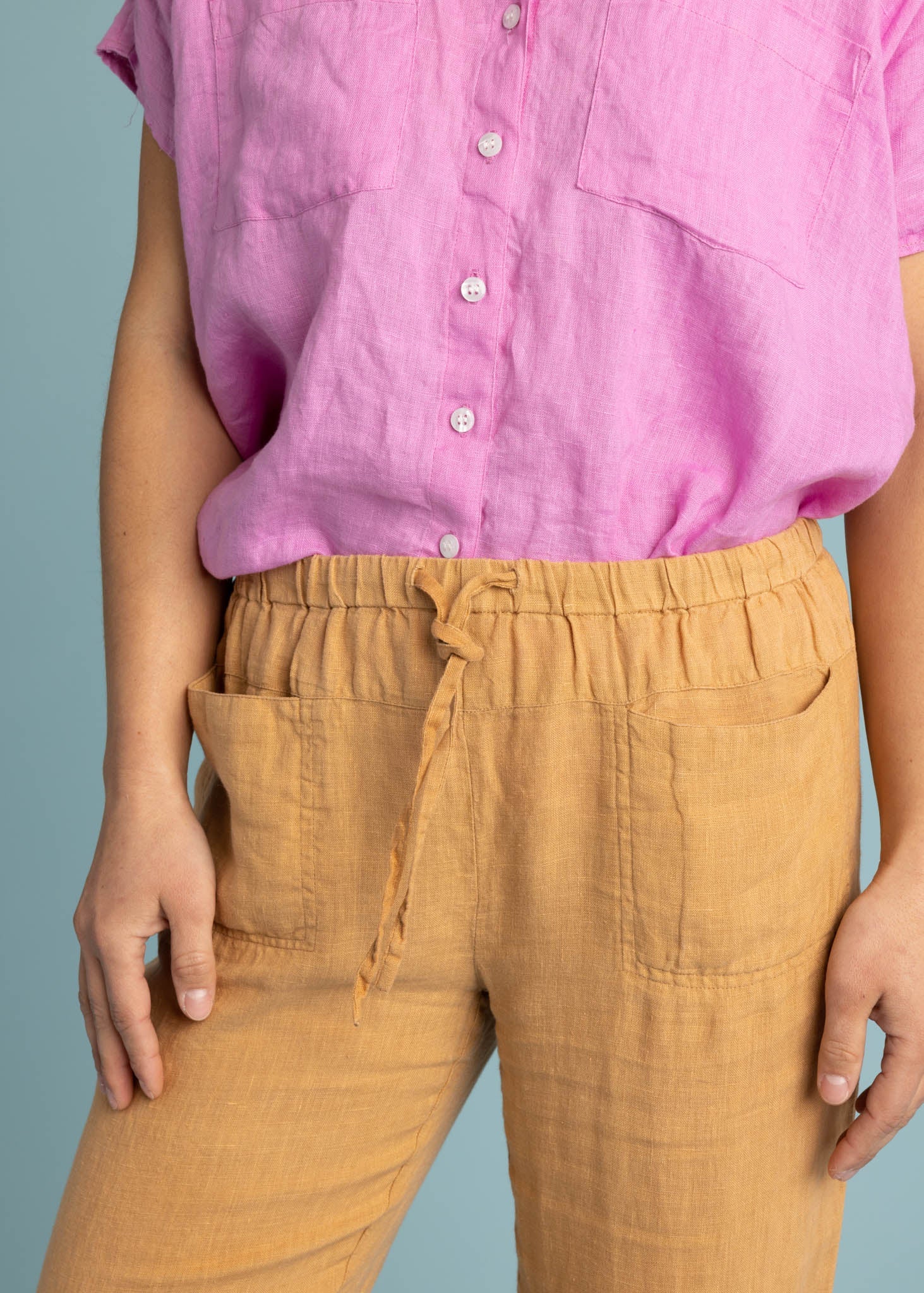 Marina Pant - Linen Baked Clay - Image 3
