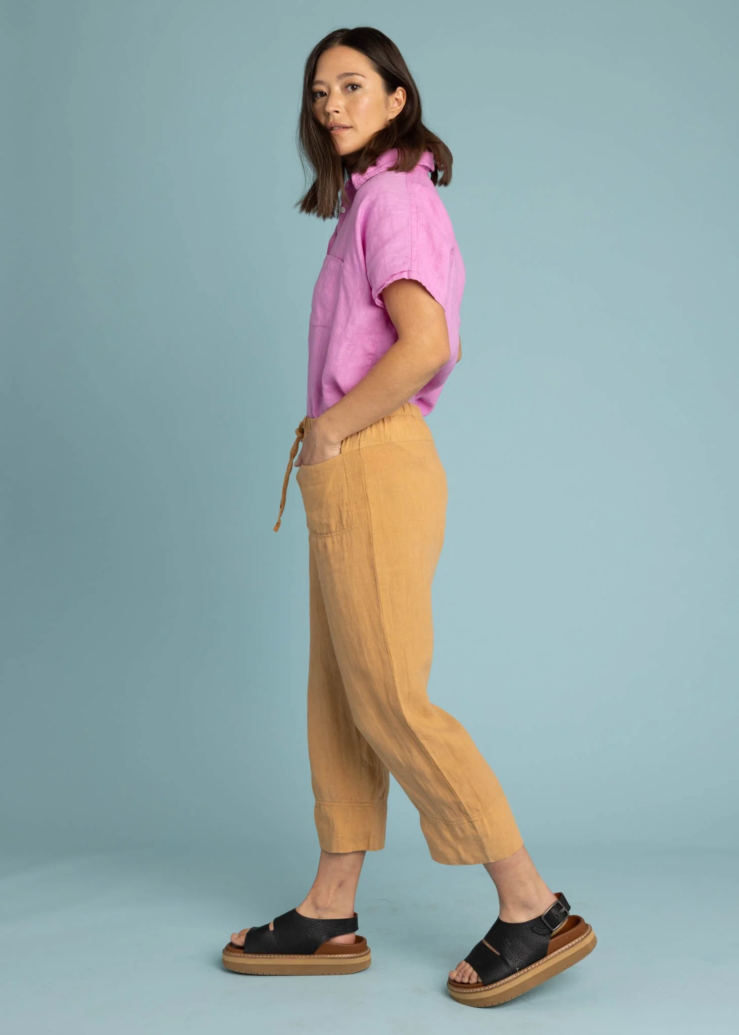 Marina Pant - Linen Baked Clay - Image 4