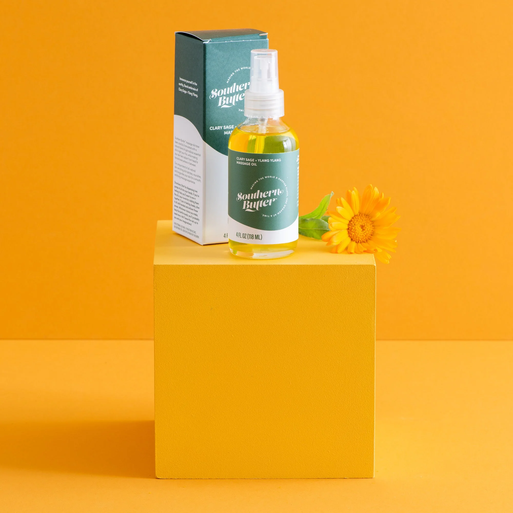 Massage Oil - Clary Sage + Ylang Ylang by Southern Butter - Image 4