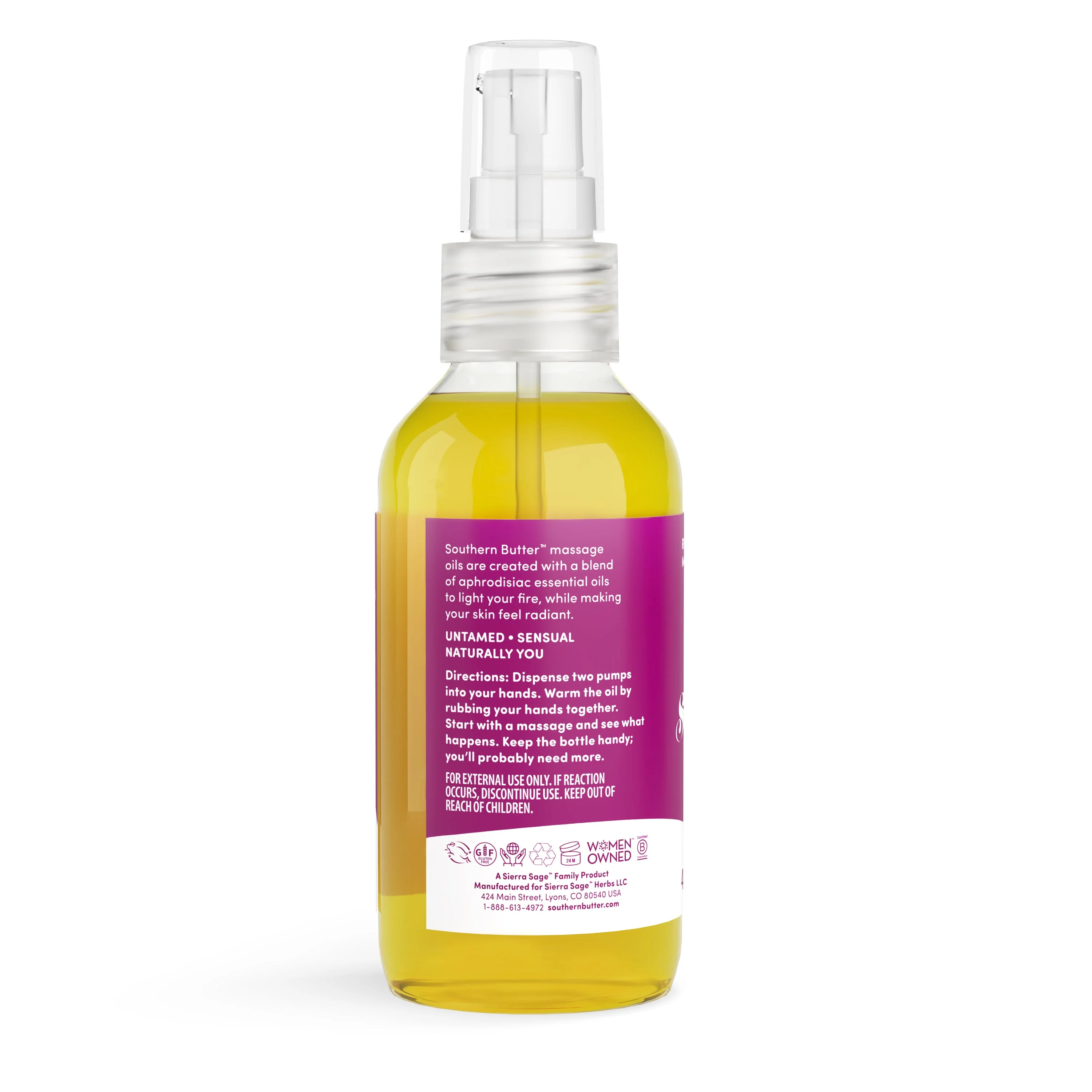 Massage Oil - Rose + Lavender by Southern Butter - Image 2