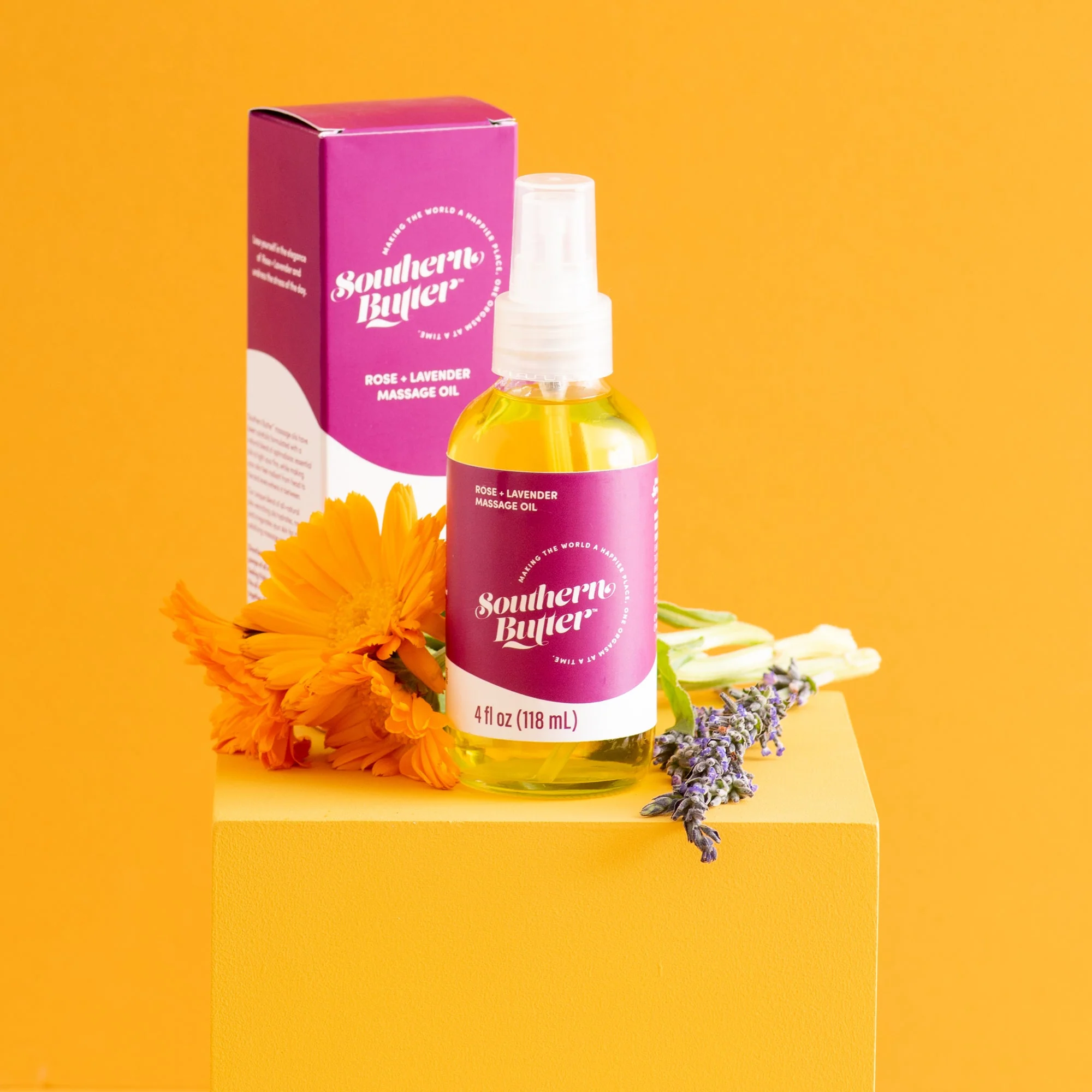 Massage Oil - Rose + Lavender by Southern Butter - Image 4