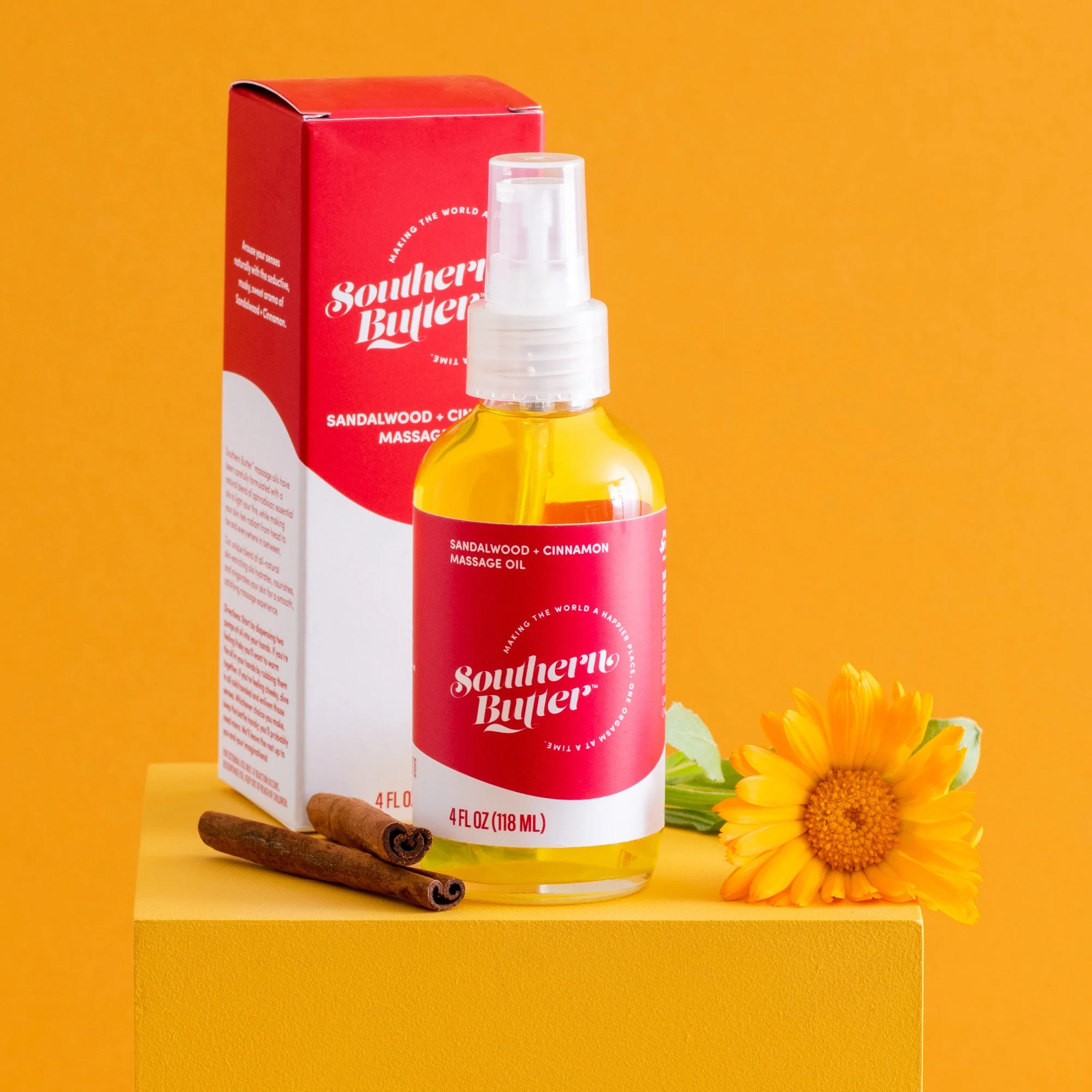Massage Oil - Sandalwood + Cinnamon by Southern Butter - Image 4