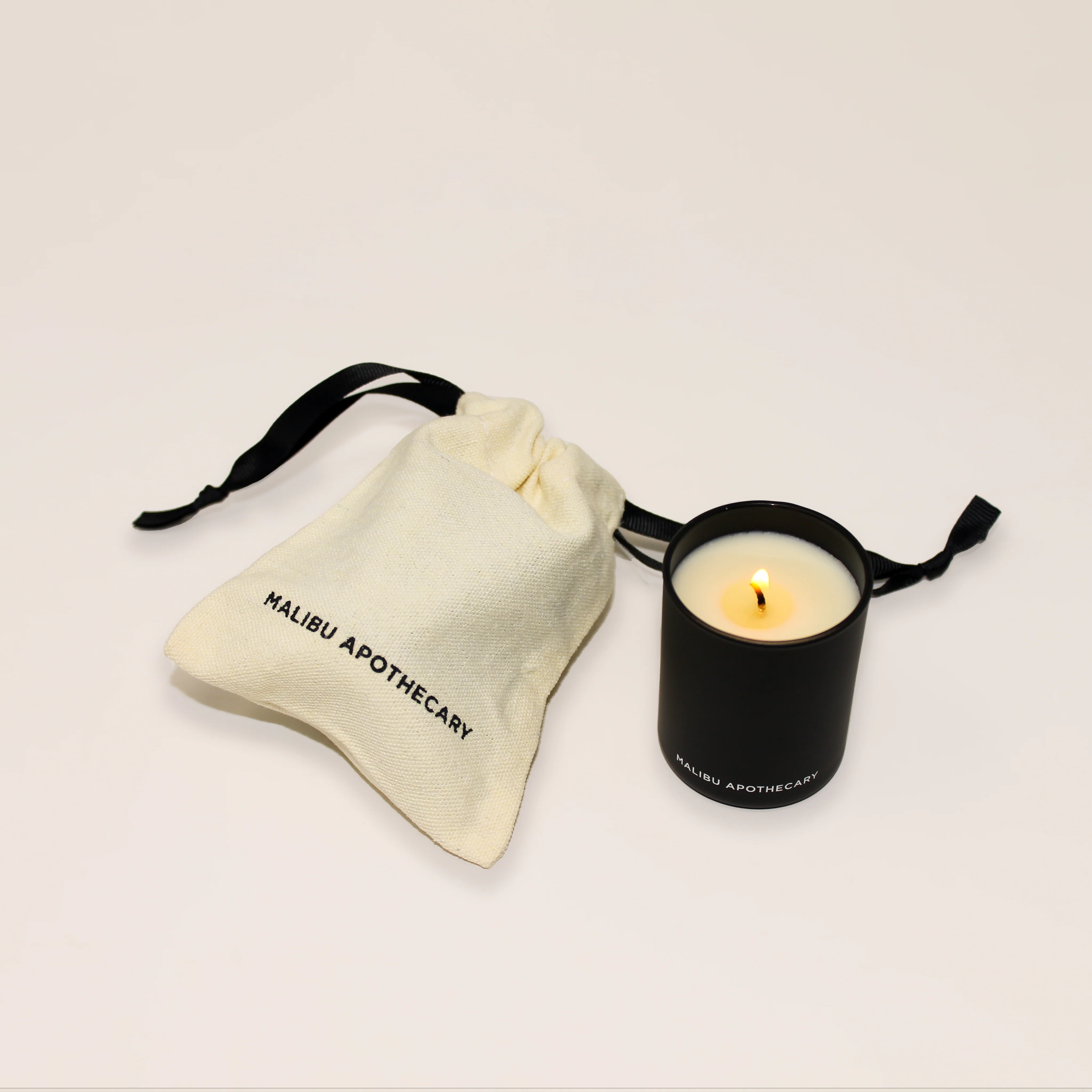 Matte Black Votive Candle - Image 2