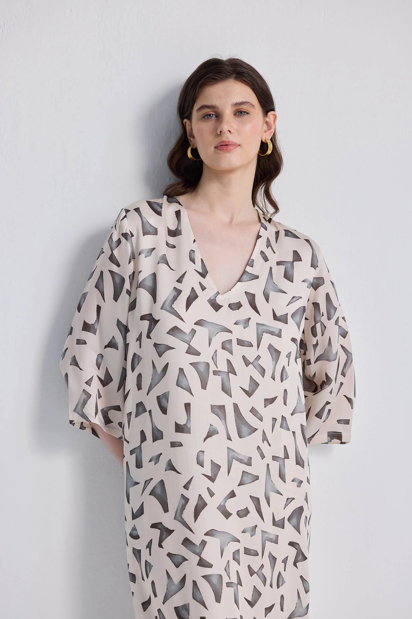 Maxi Dress with Side Slits in Mosaic - Image 10