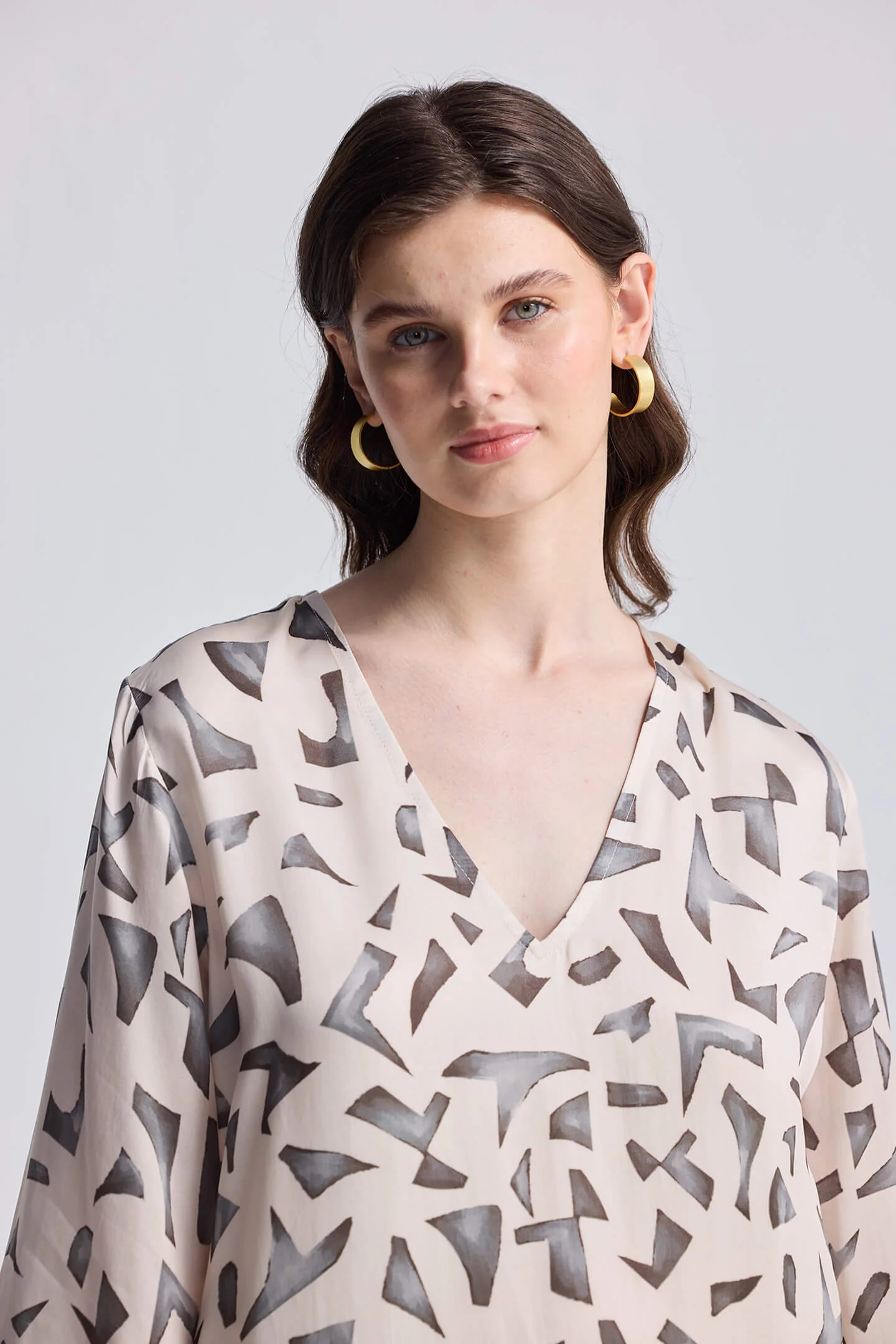 Maxi Dress with Side Slits in Mosaic - Image 11