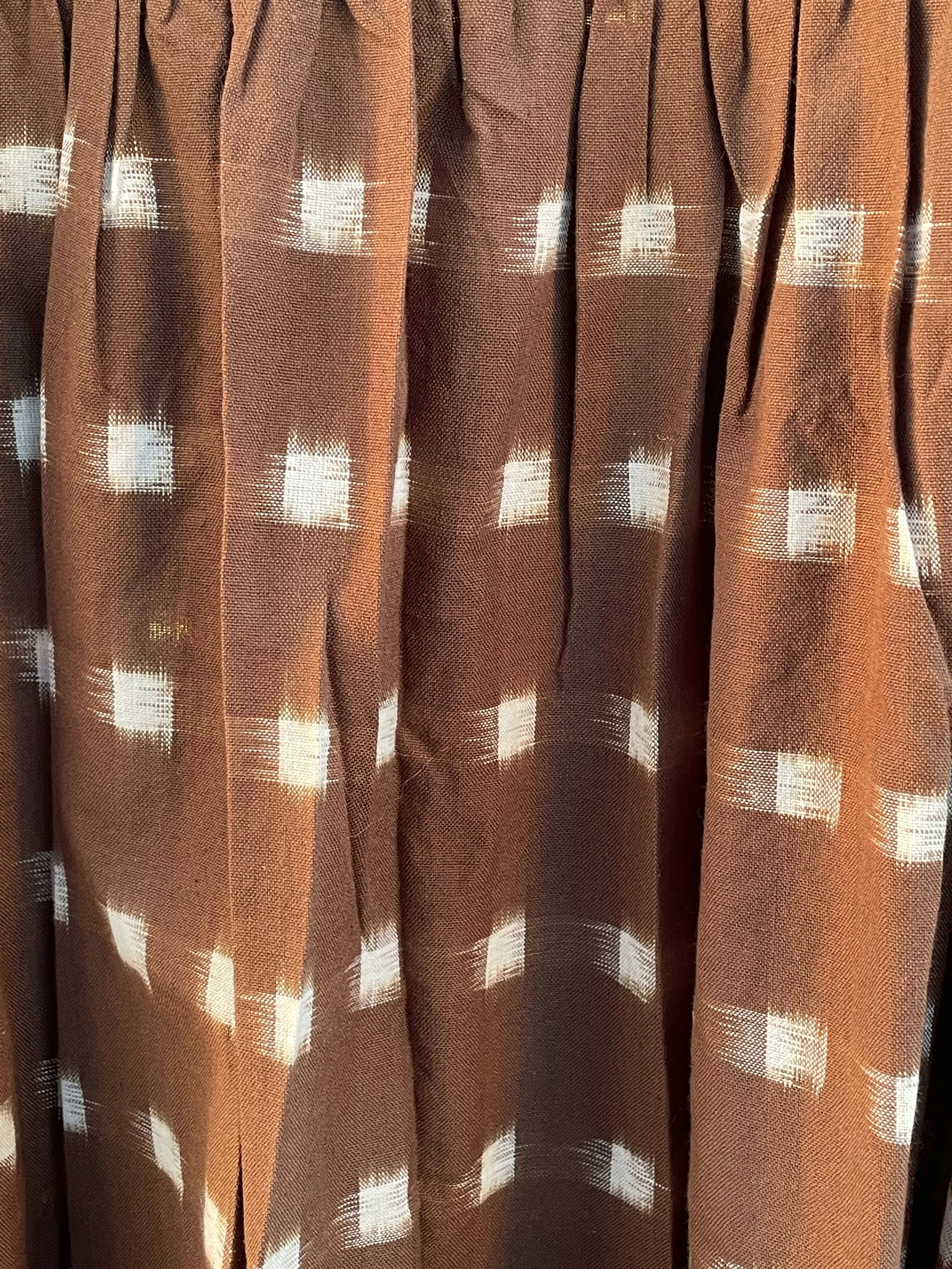 Meadow Dress - Ikat Squares Mocha - Image 19