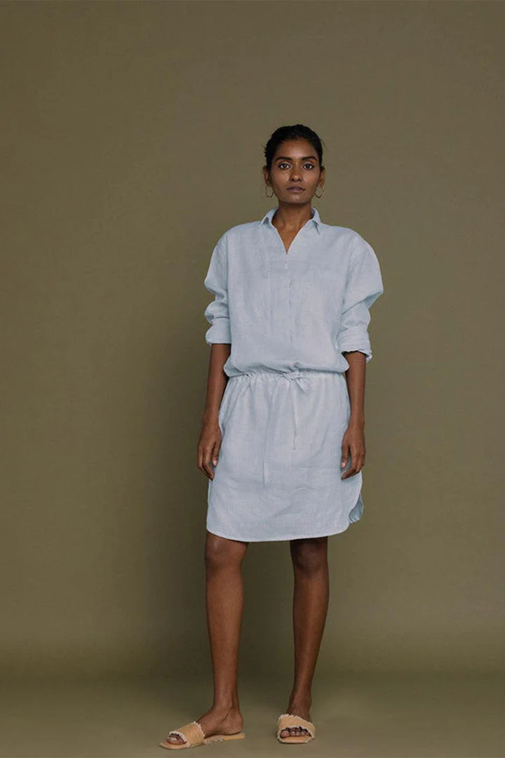 Meet me by the Cliff Dress in Blue - Image 3