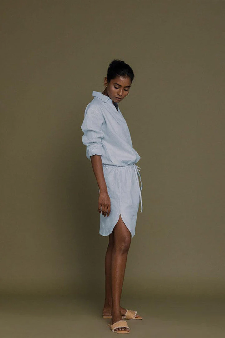 Meet me by the Cliff Dress in Blue - Image 4