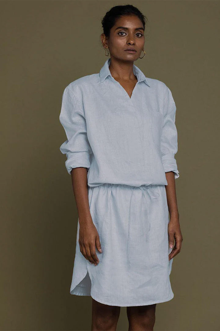 Meet me by the Cliff Dress in Blue - Image 7