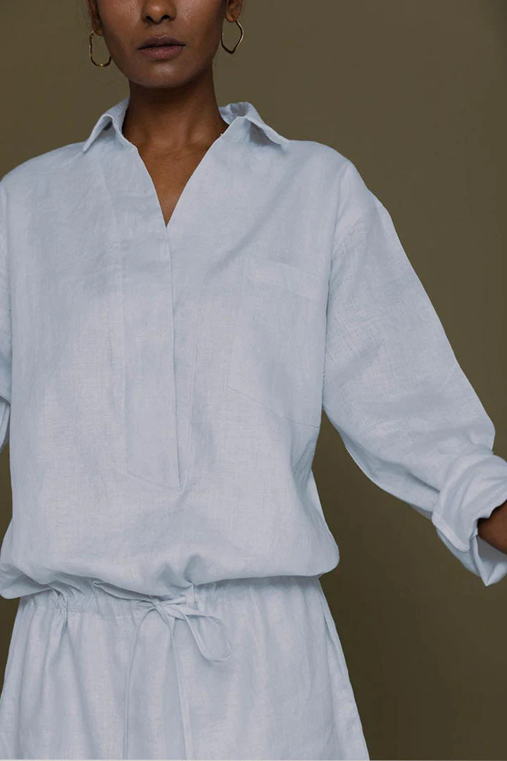 Meet me by the Cliff Dress in Blue - Image 9