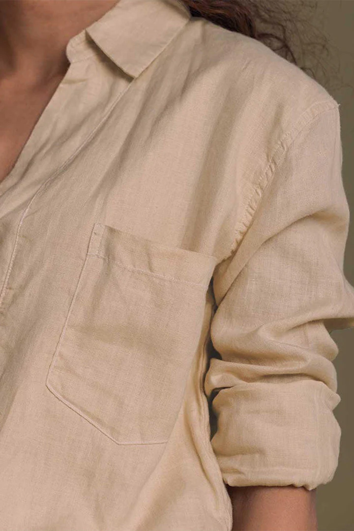 Meet me by the Cliff Dress in Neutral Beige - Image 3