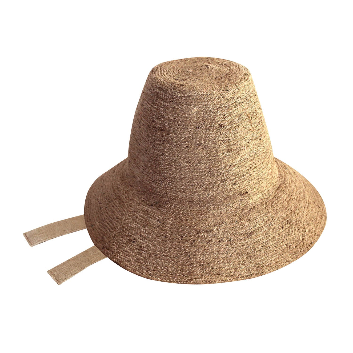 MEG Jute Straw Hat In Light Beige - Image 2
