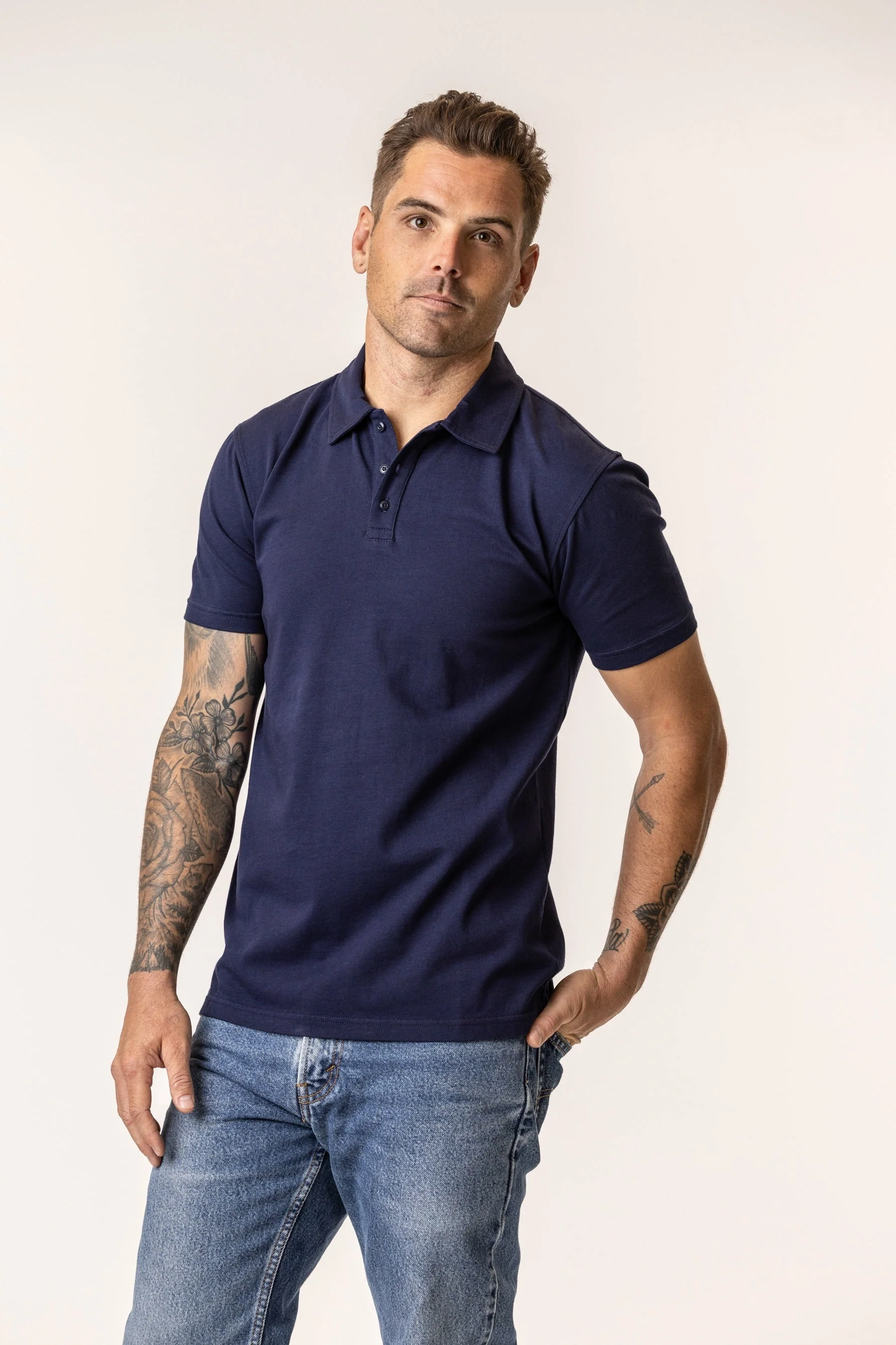 Men's Organic Cotton Polo - Image 3
