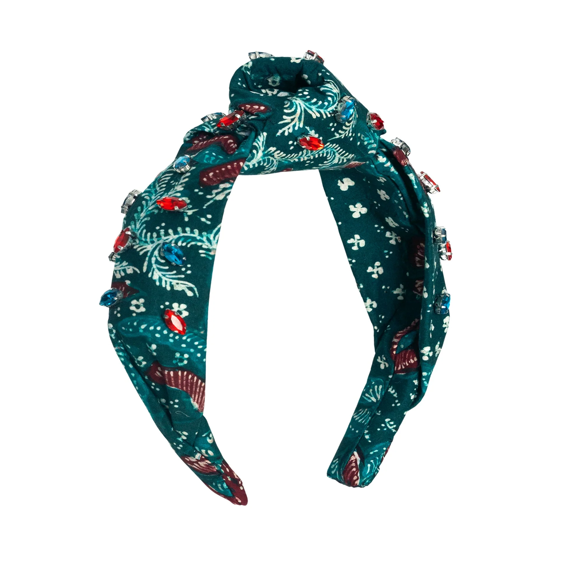 MERAK Peacock Batik Crystals Headband - Image 2