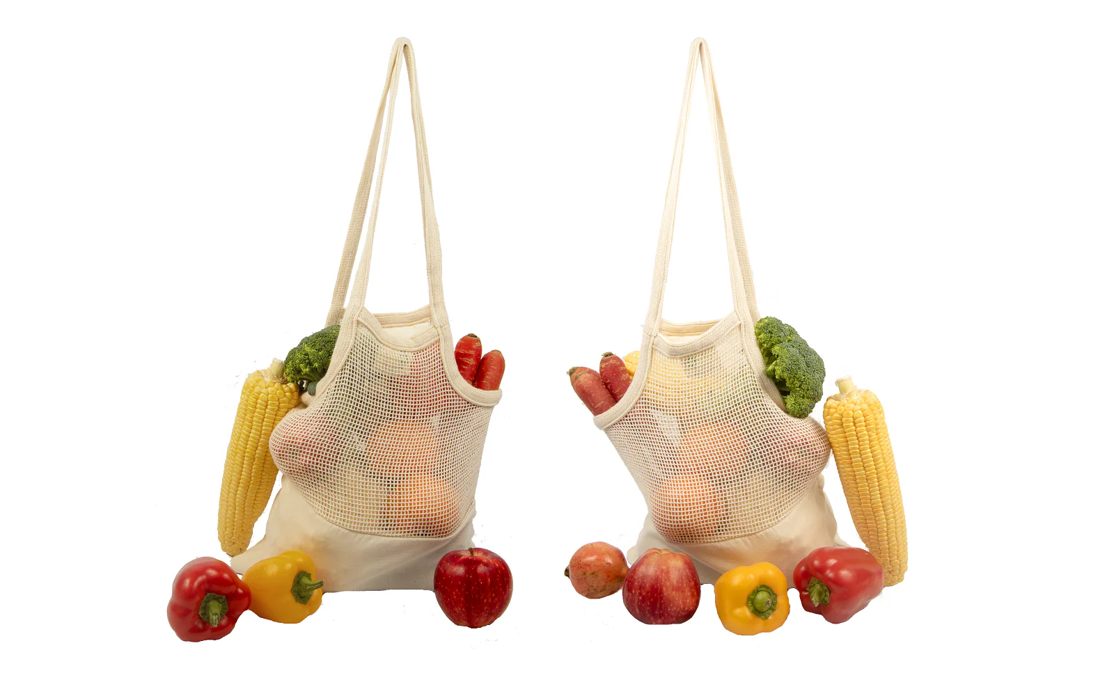 Mesh & Fabric Tote Bag - Image 3