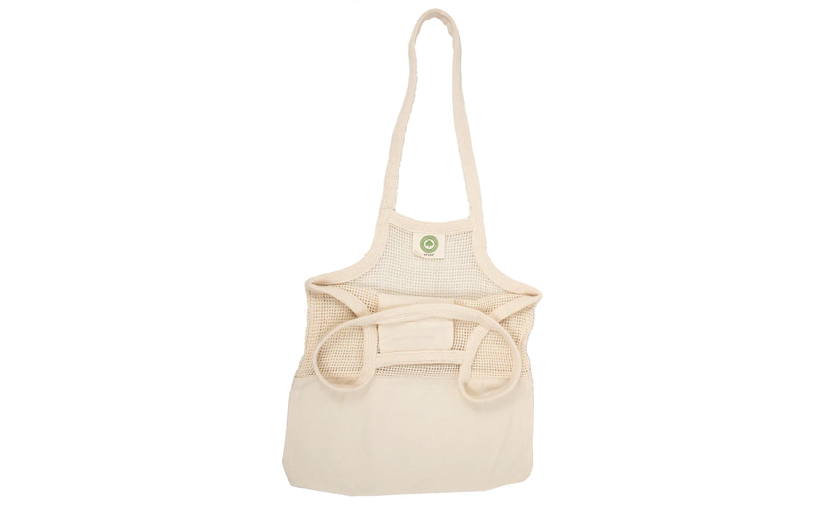 Mesh & Fabric Tote Bag - Image 4