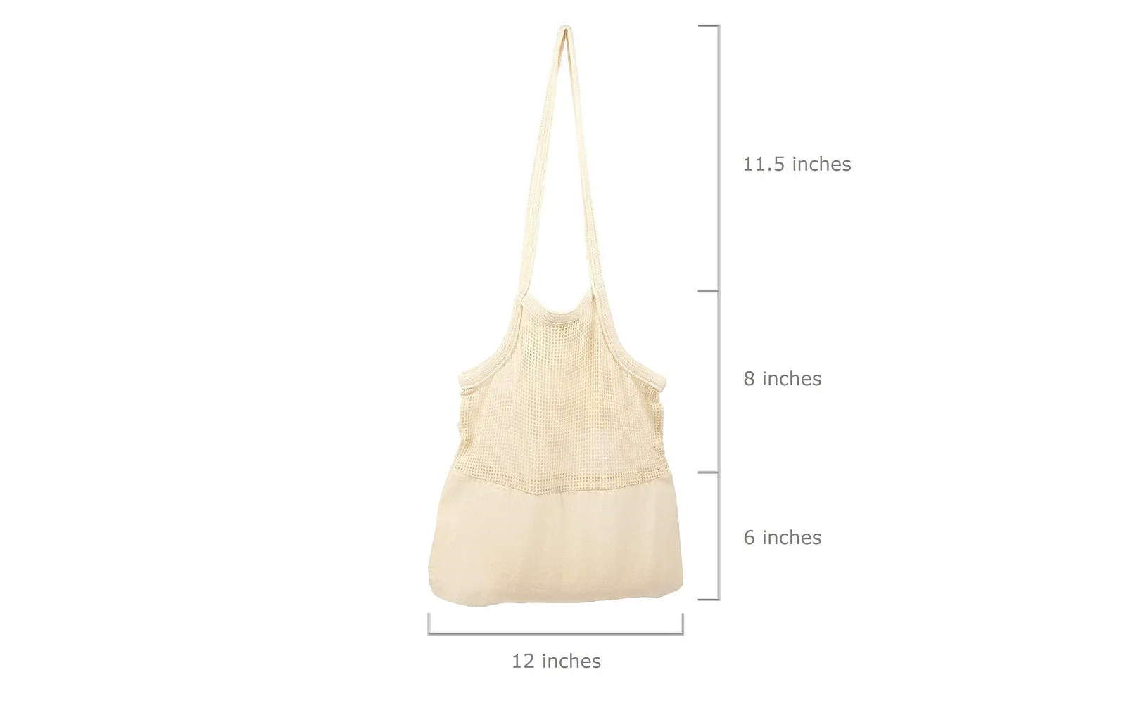 Mesh & Fabric Tote Bag - Image 5