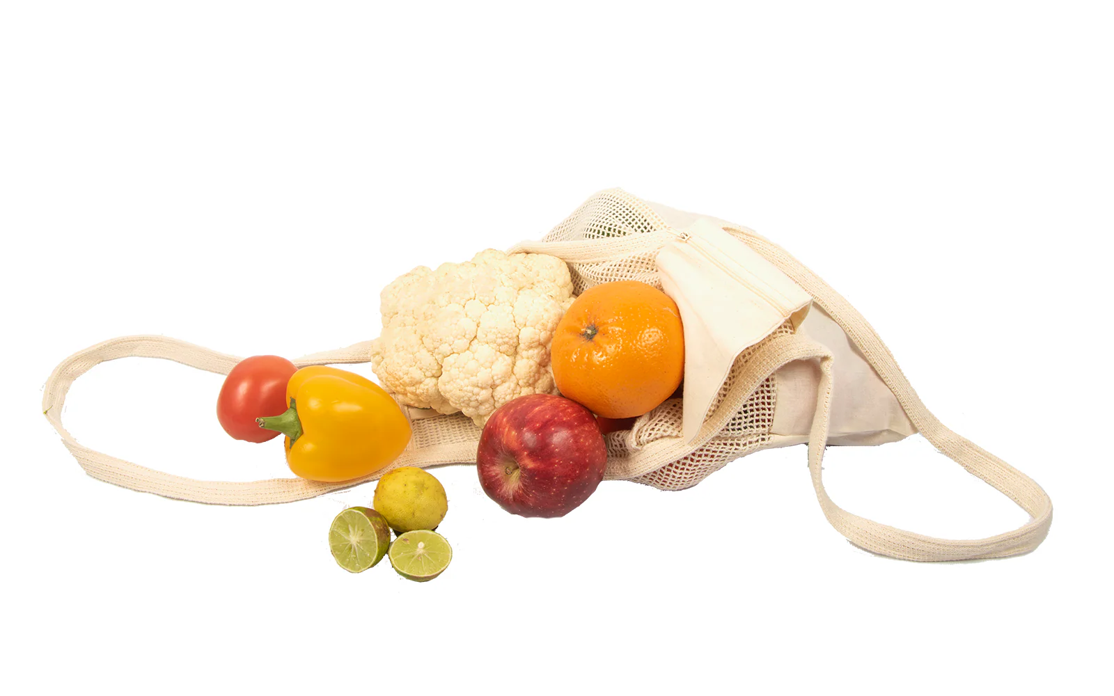 Mesh & Fabric Tote Bag - Image 6