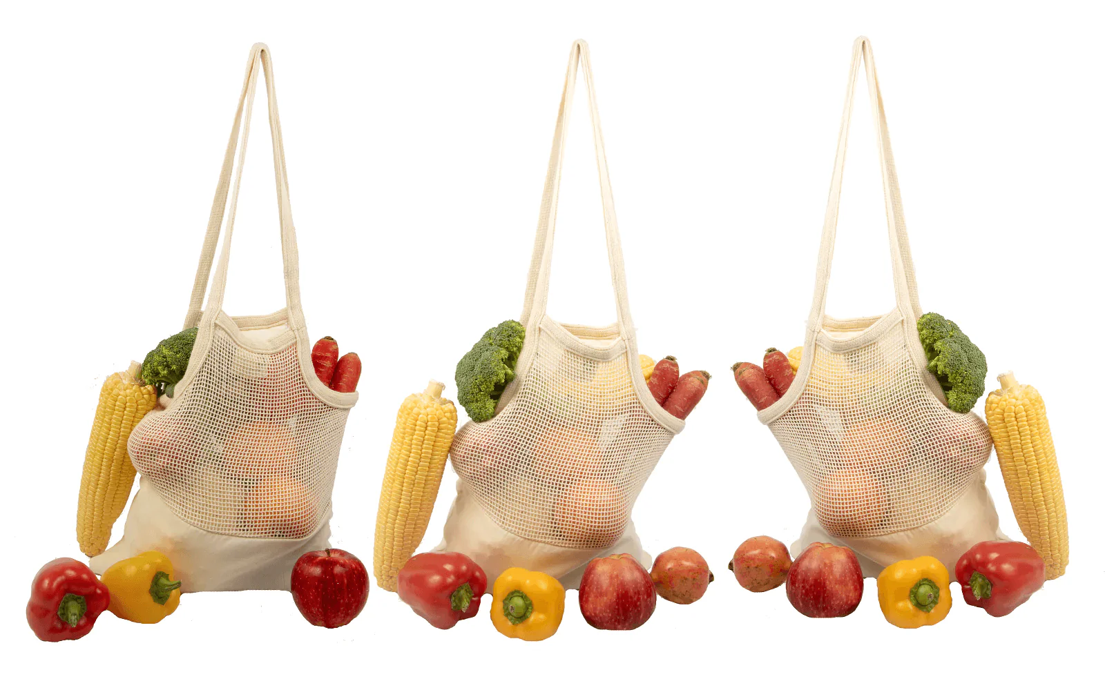 Mesh & Fabric Tote Bag - Image 7