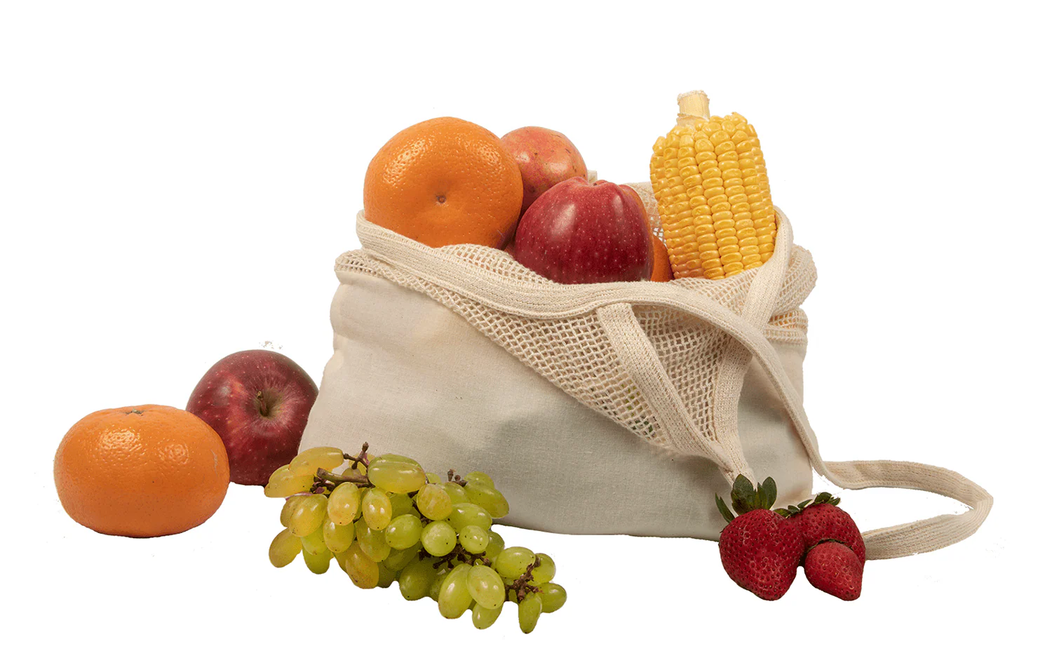 Mesh & Fabric Tote Bag - Image 8