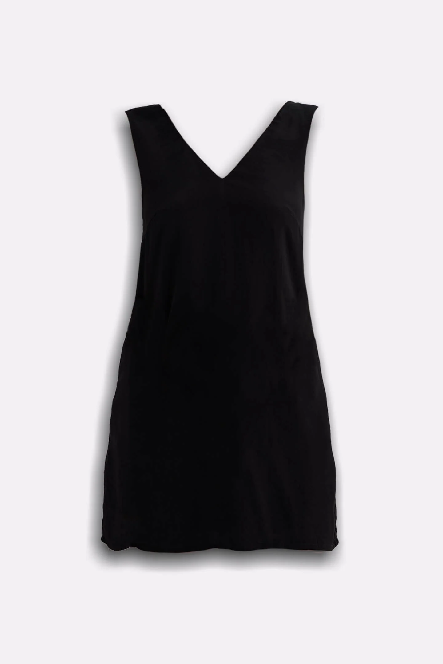 Midnight Muse V-neck Short Dress in Black - Image 11
