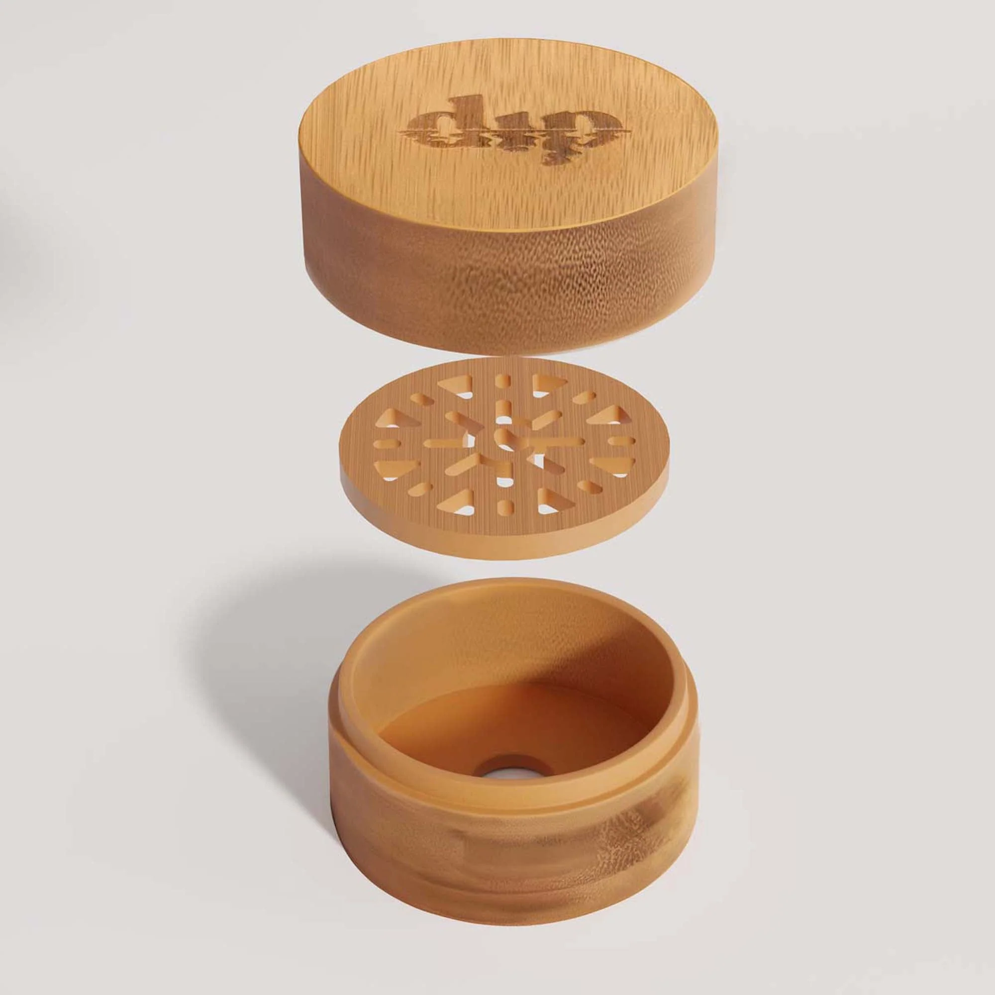 Mini Bamboo Travel Case with Coaster - Image 2