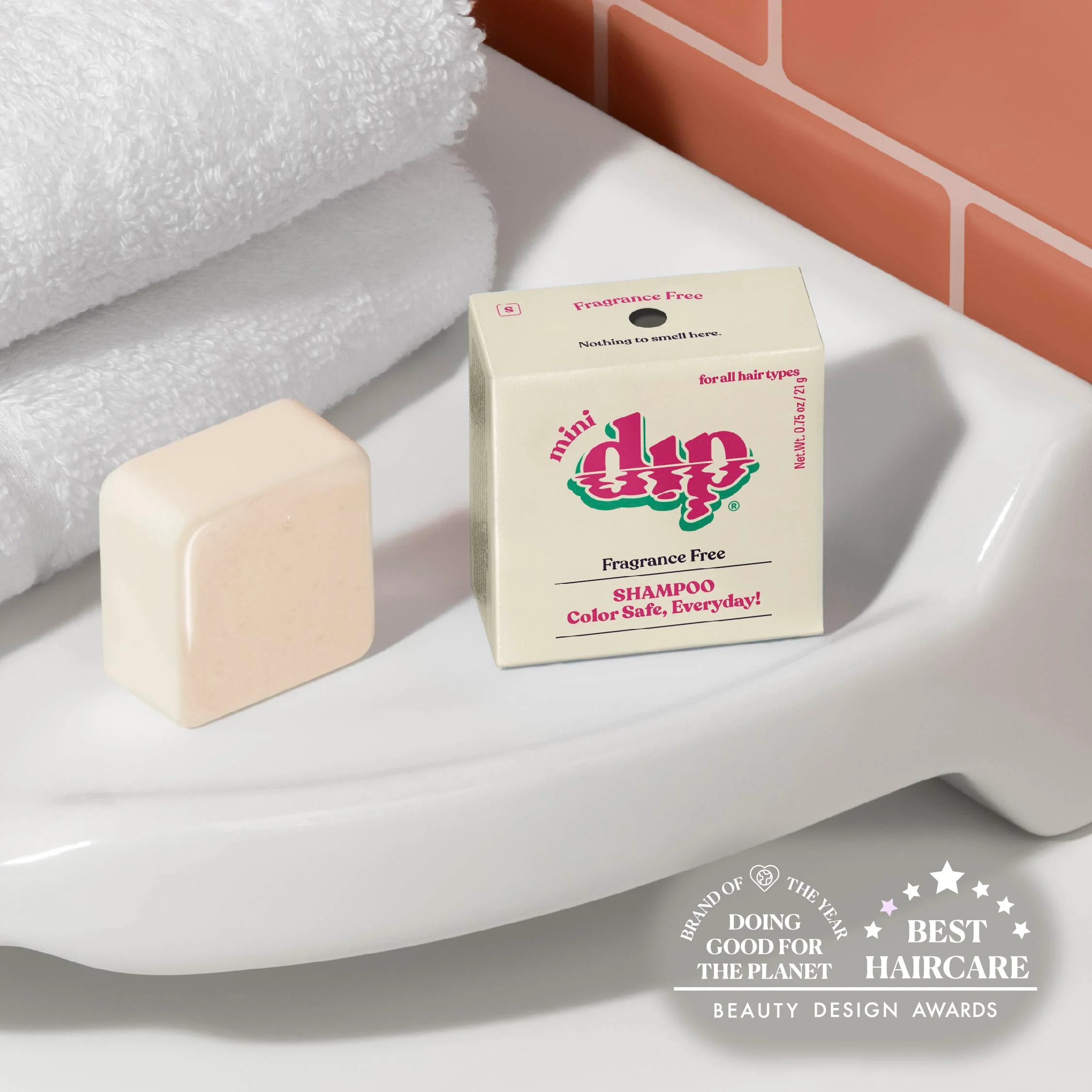Mini Dip Color Safe Shampoo Bar for Every Day - Fragrance Free - Image 2
