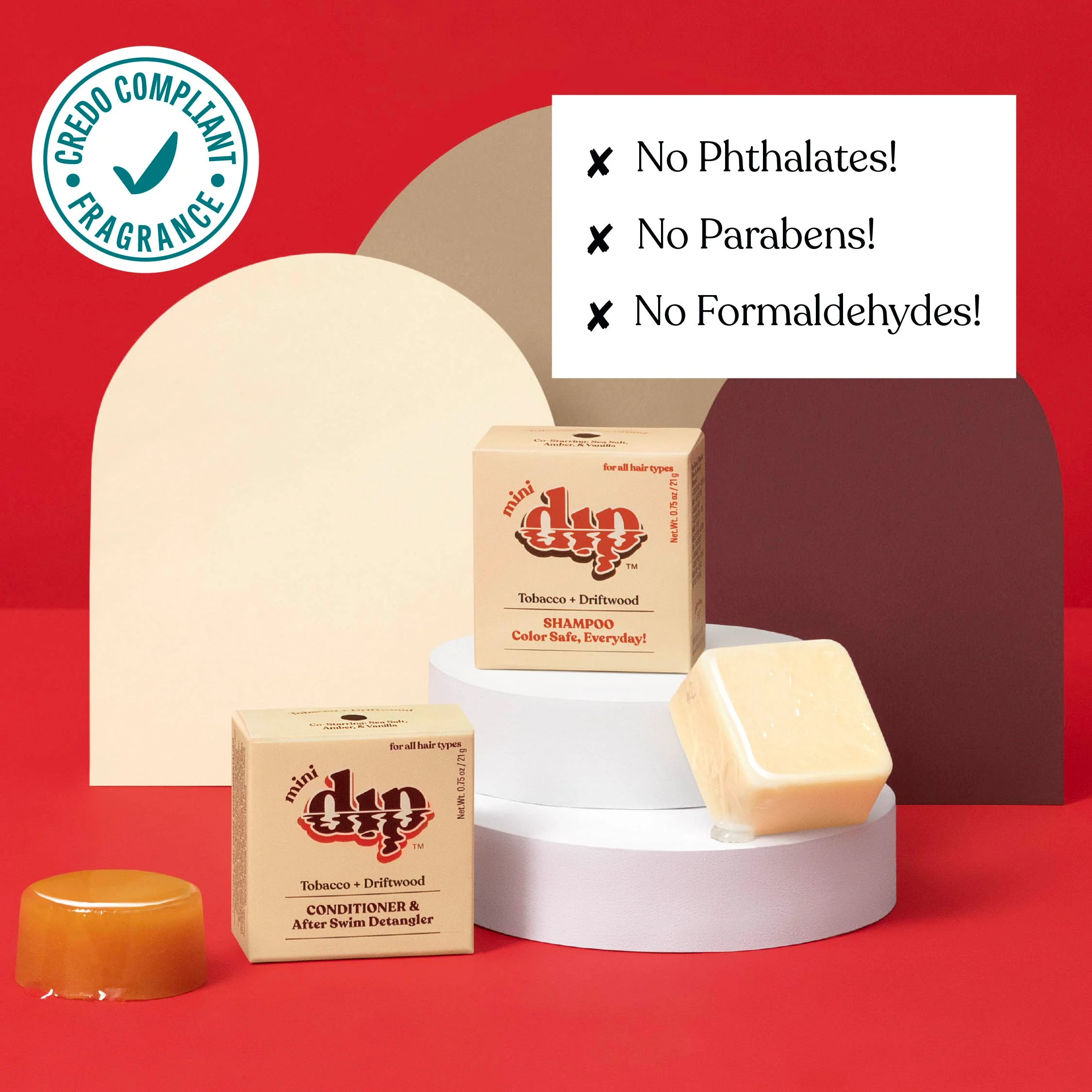 Mini Dip Color Safe Shampoo Bar for Every Day - Tobacco & Driftwood - Image 5