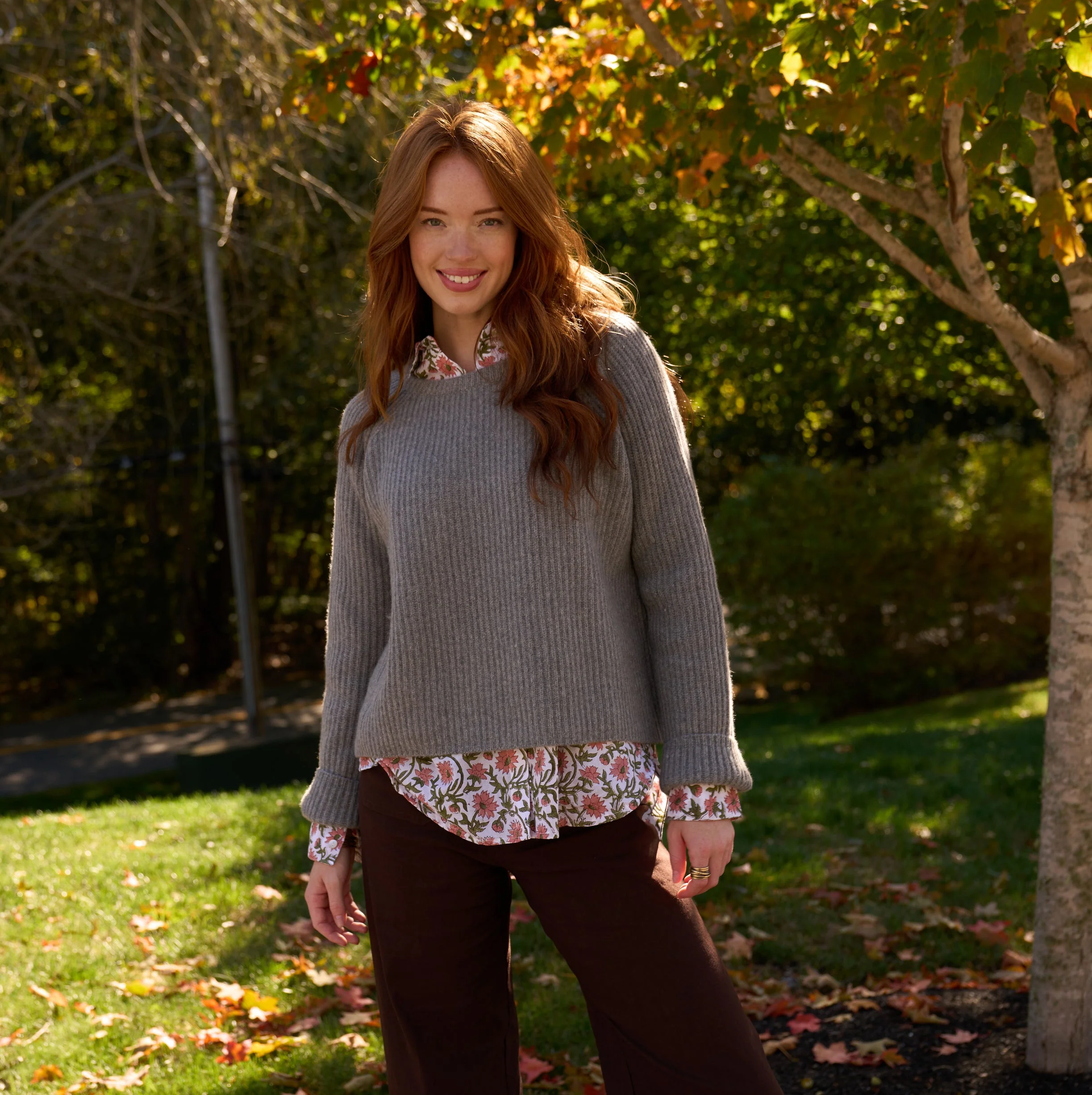 Montauk Shaker Recycled Cashmere Sweater - Perla Grey - Image 2
