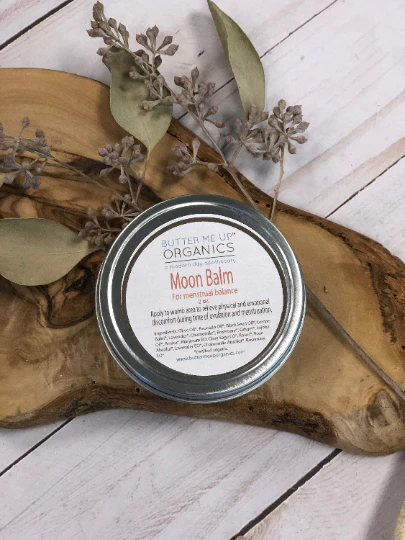 Moon Balm / Menstrual Care / PMS / Period Cramps / Hormone Balancing / Ovulation Pain / Butter Me Up Organics / Organic Skincare / Organic - Image 3