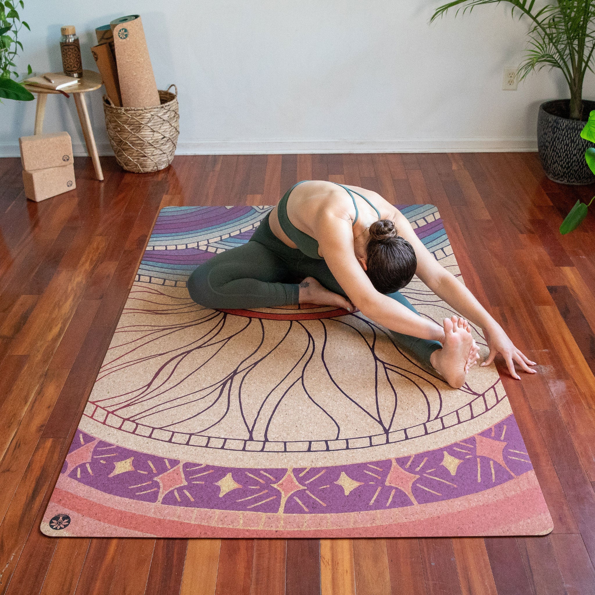 Mountain Magic Nomad XL Cork Yoga Mat - Image 3