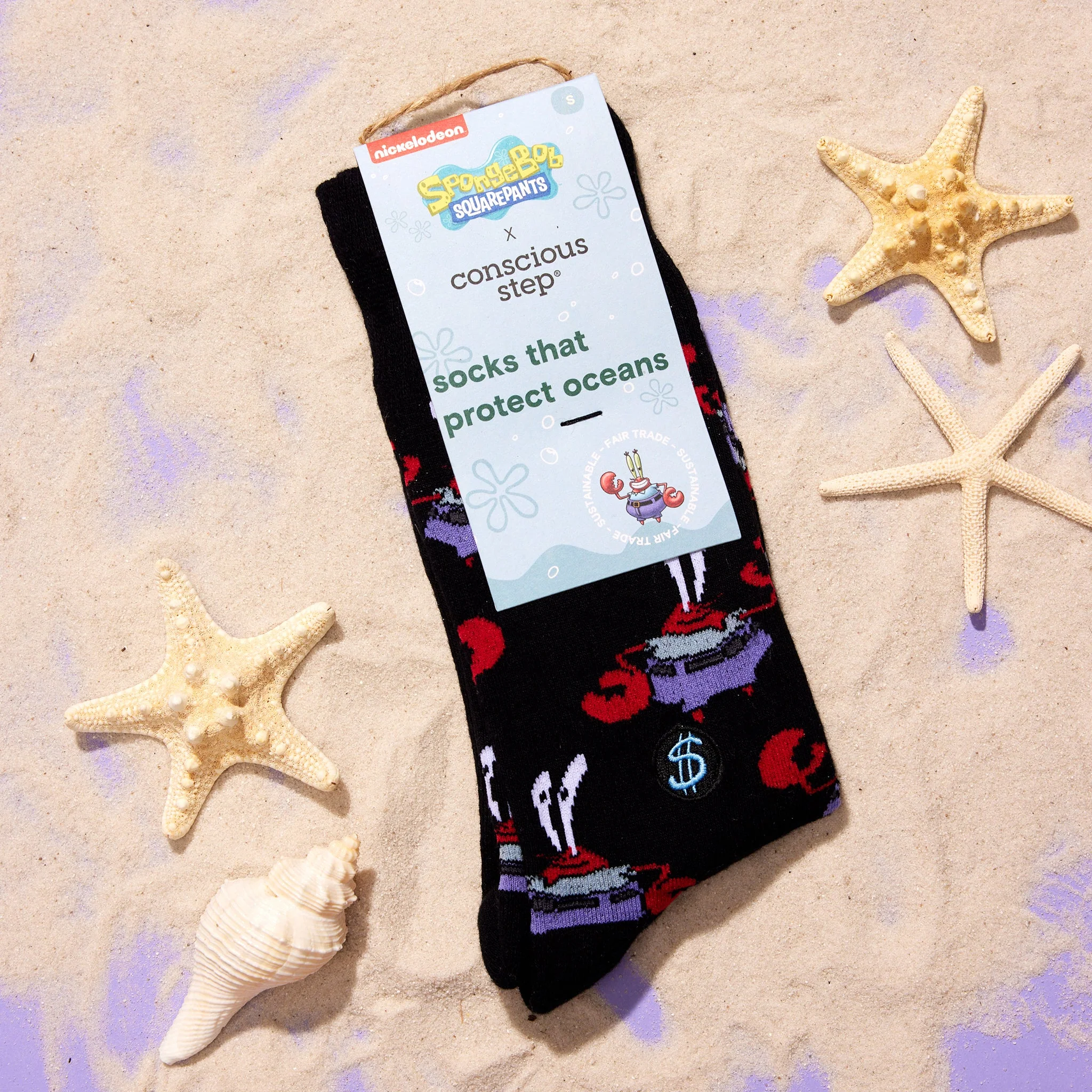 Mr. Krabs Socks that Protect Oceans - Image 2