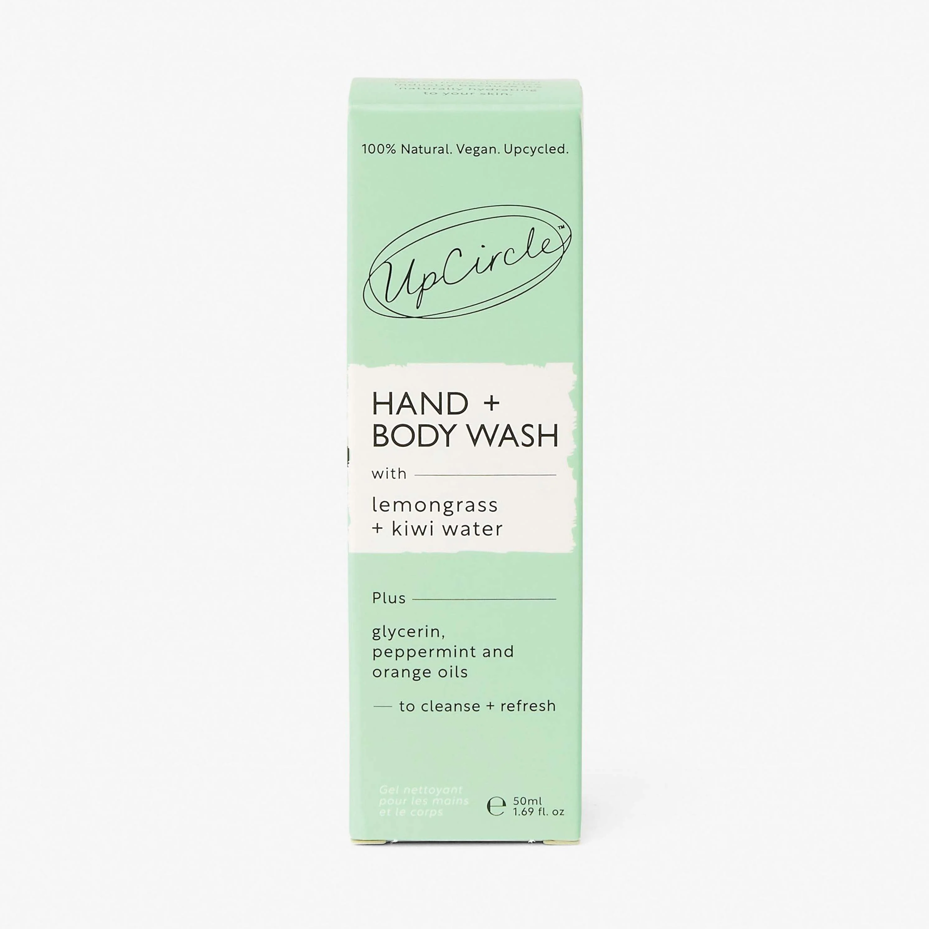 Natural Hand + Body Wash with Lemongrass - Travel Size - Image 2