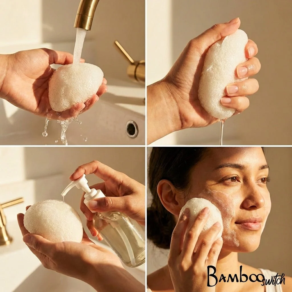 Natural Konjac Facial Sponge - Image 4