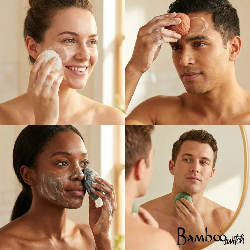 Natural Konjac Facial Sponge - Image 5