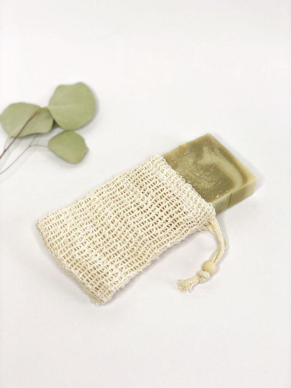 Natural Sisal Soap Saver and Exfoliating Pouch - Image 5