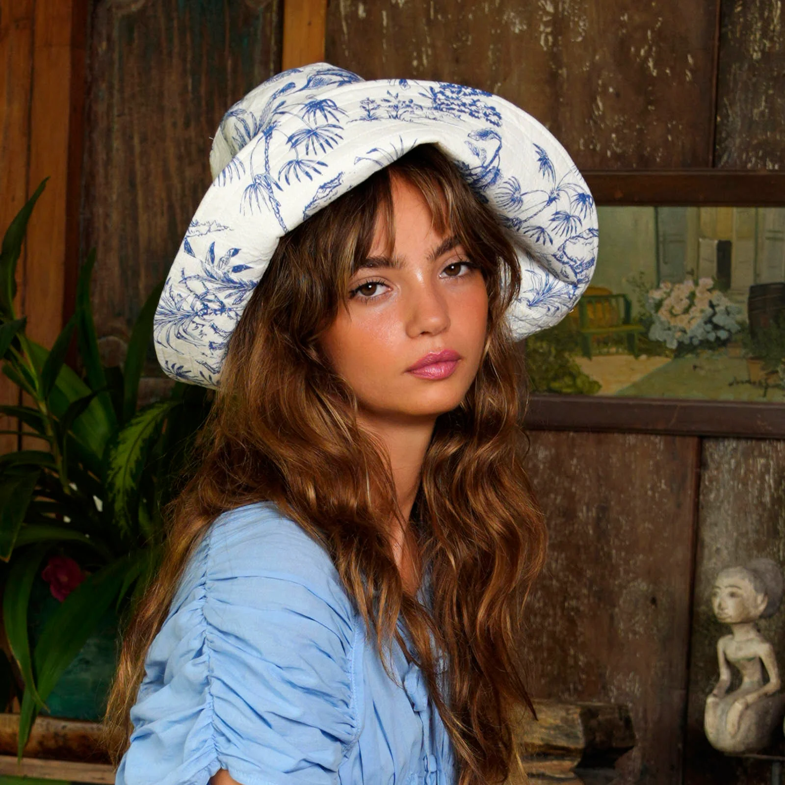 NAU Botanica Hat In Indigo Blue - Image 3