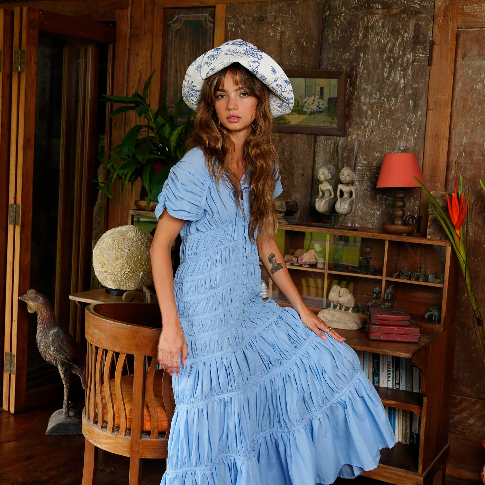 NAU Botanica Hat In Indigo Blue - Image 6