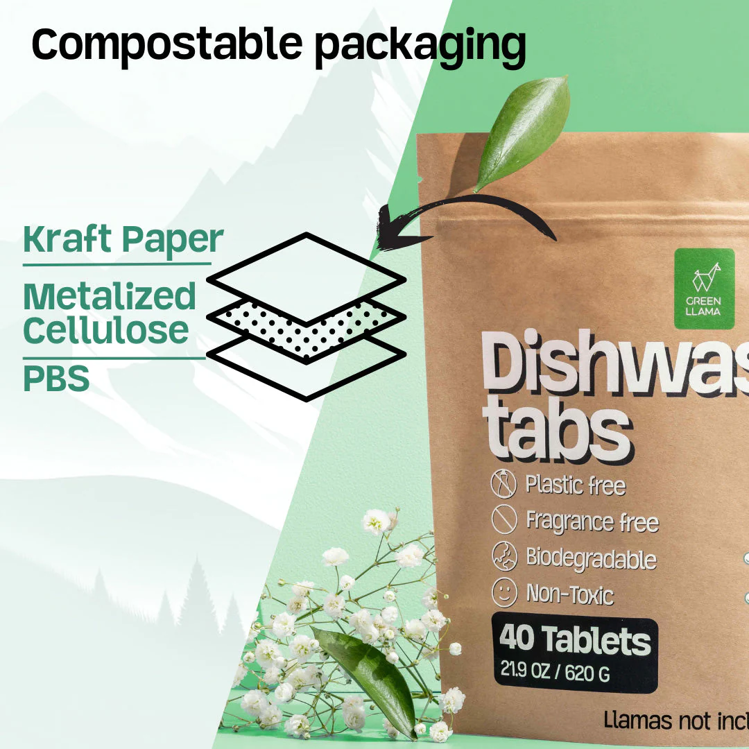 NEW - Fragrance & PVA Free Dish Washer Tabs - No Plastic, Non Toxic - Image 5