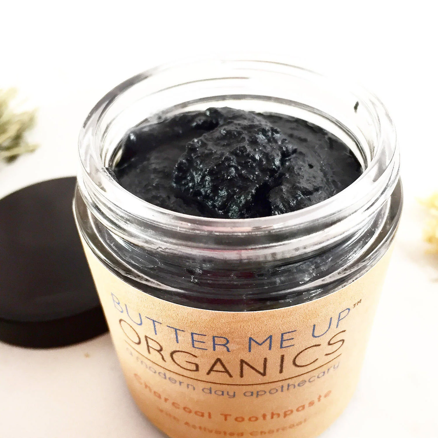Organic Activated Charcoal Toothpaste / Whitening Toothpaste / Organic Toothpaste / Black Toothpaste / Charcoal Toothpaste / Tooth Paste - Image 2