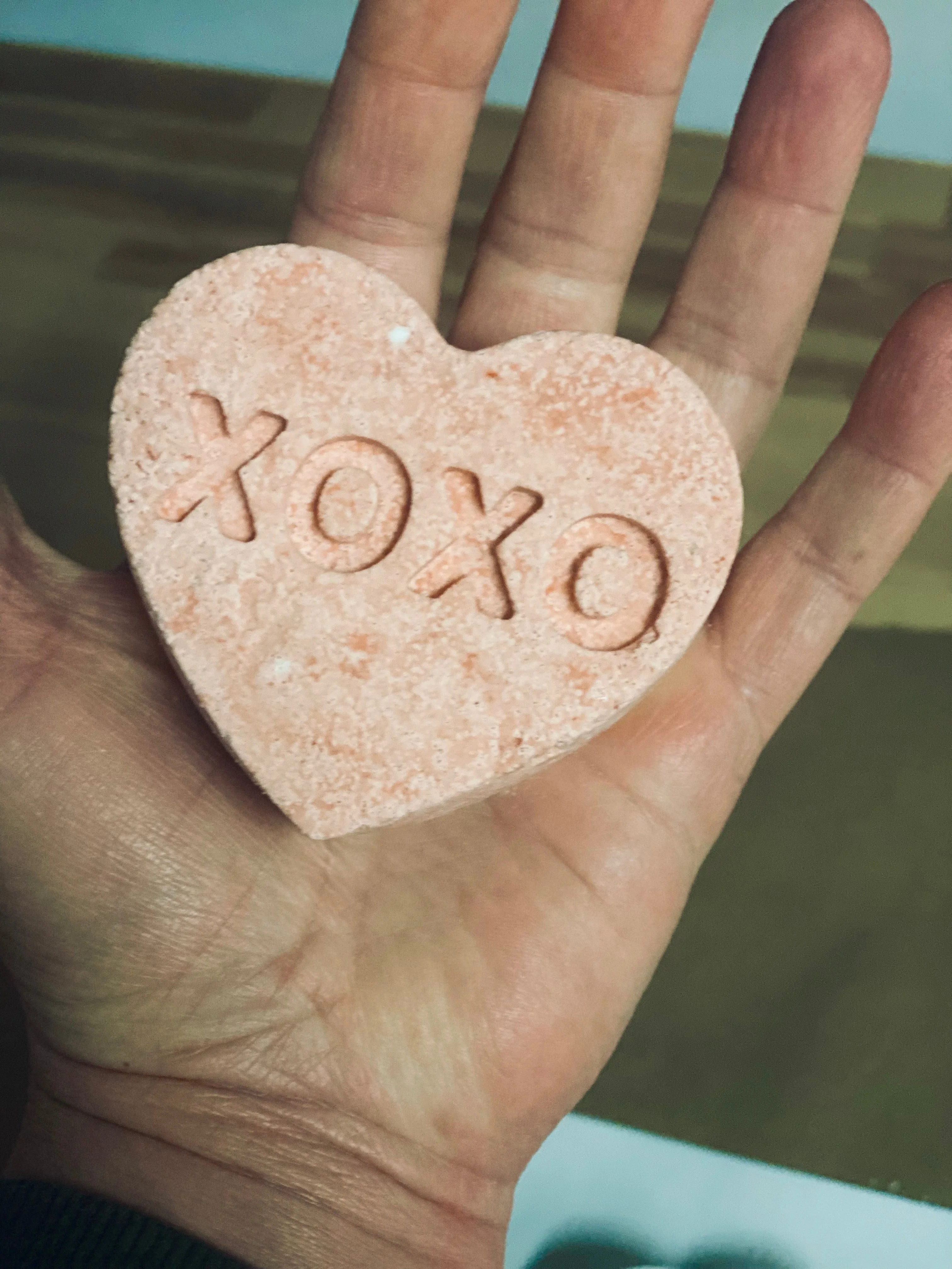Organic bath bomb / Valentine's Day / conversation hearts / conversation heart bath bombs / organic bath fizzy / organic bath fizzie - Image 2