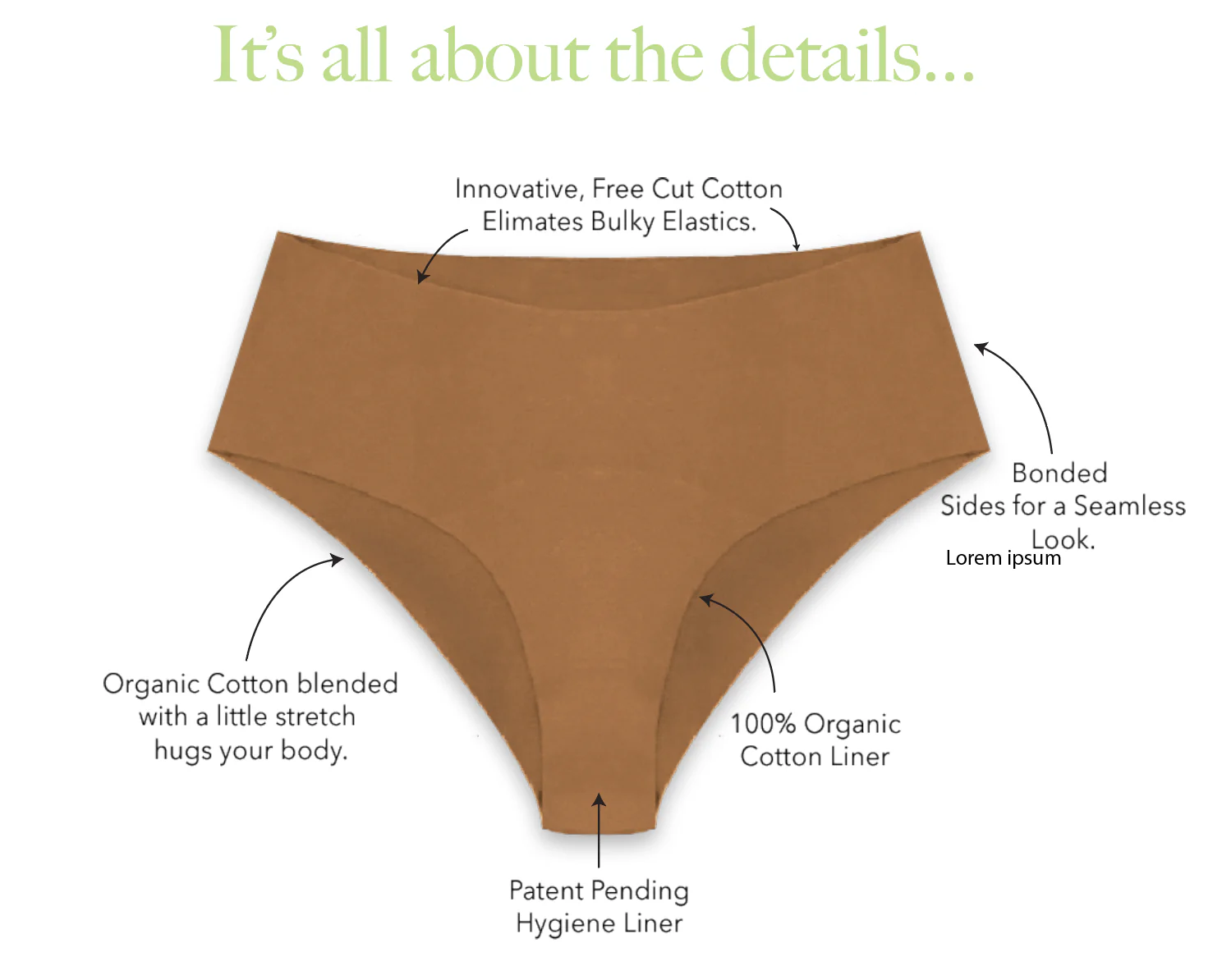Organic Cotton No Show High Waist Hipster - Image 23