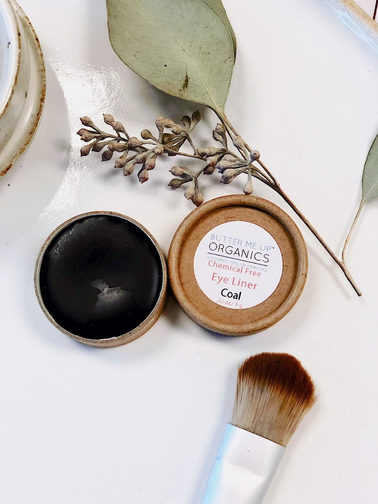 Organic Eyeliner / Organic Eye Makeup / Eye Coal / Butter Me Up Organics - Image 2