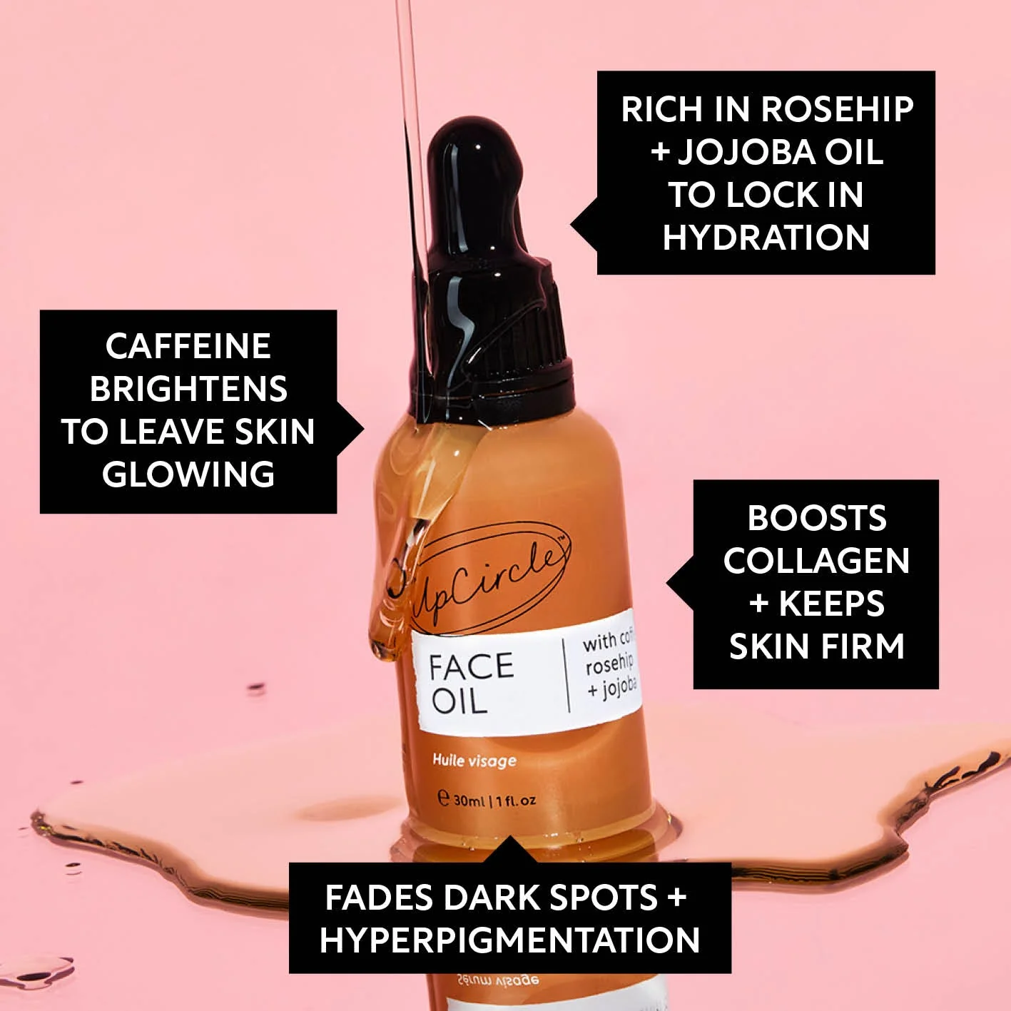 Organic Face Oil with Coffee Extact - Travel Size - Image 5