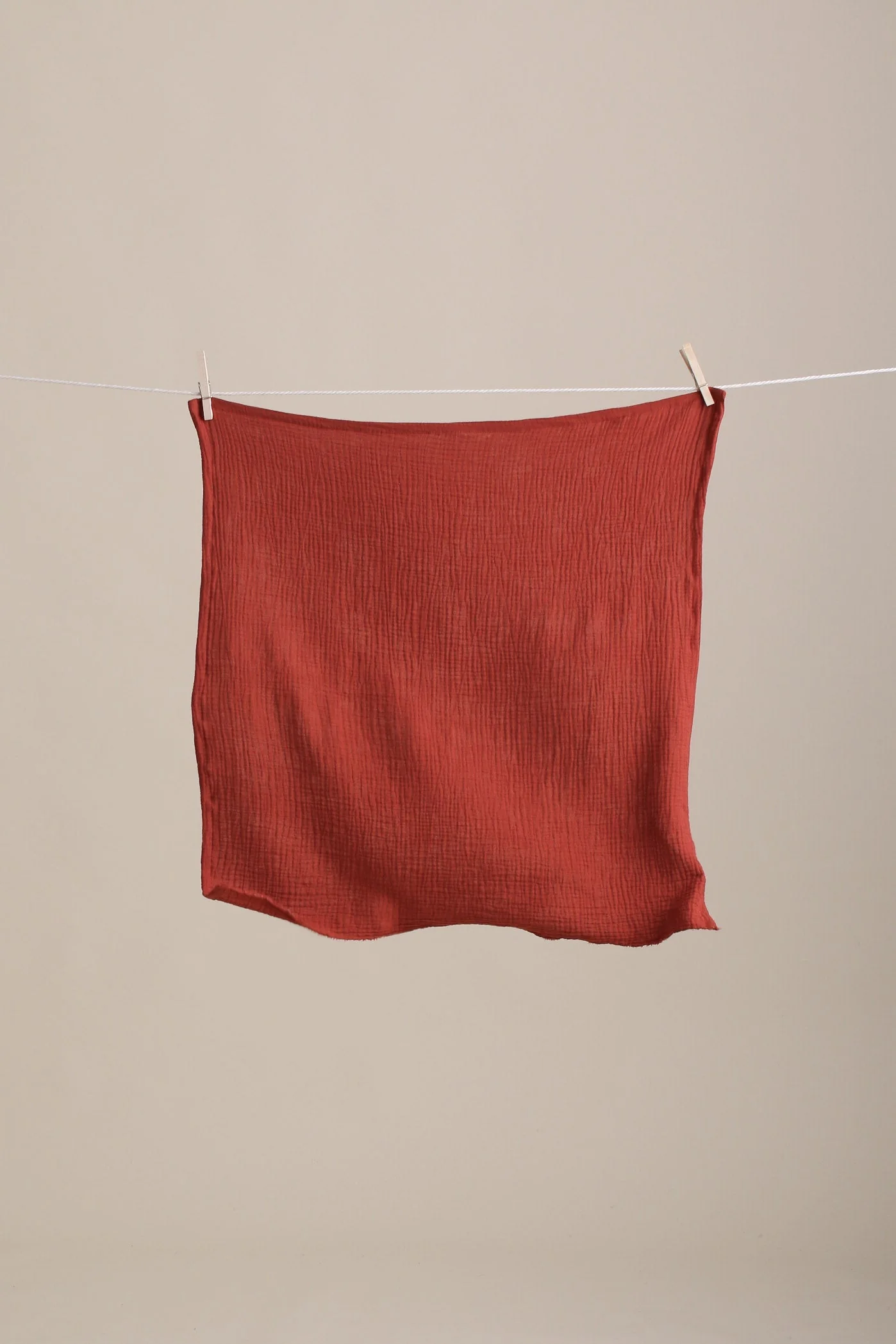 Organic Gauze Bandana in Saffron - Image 3