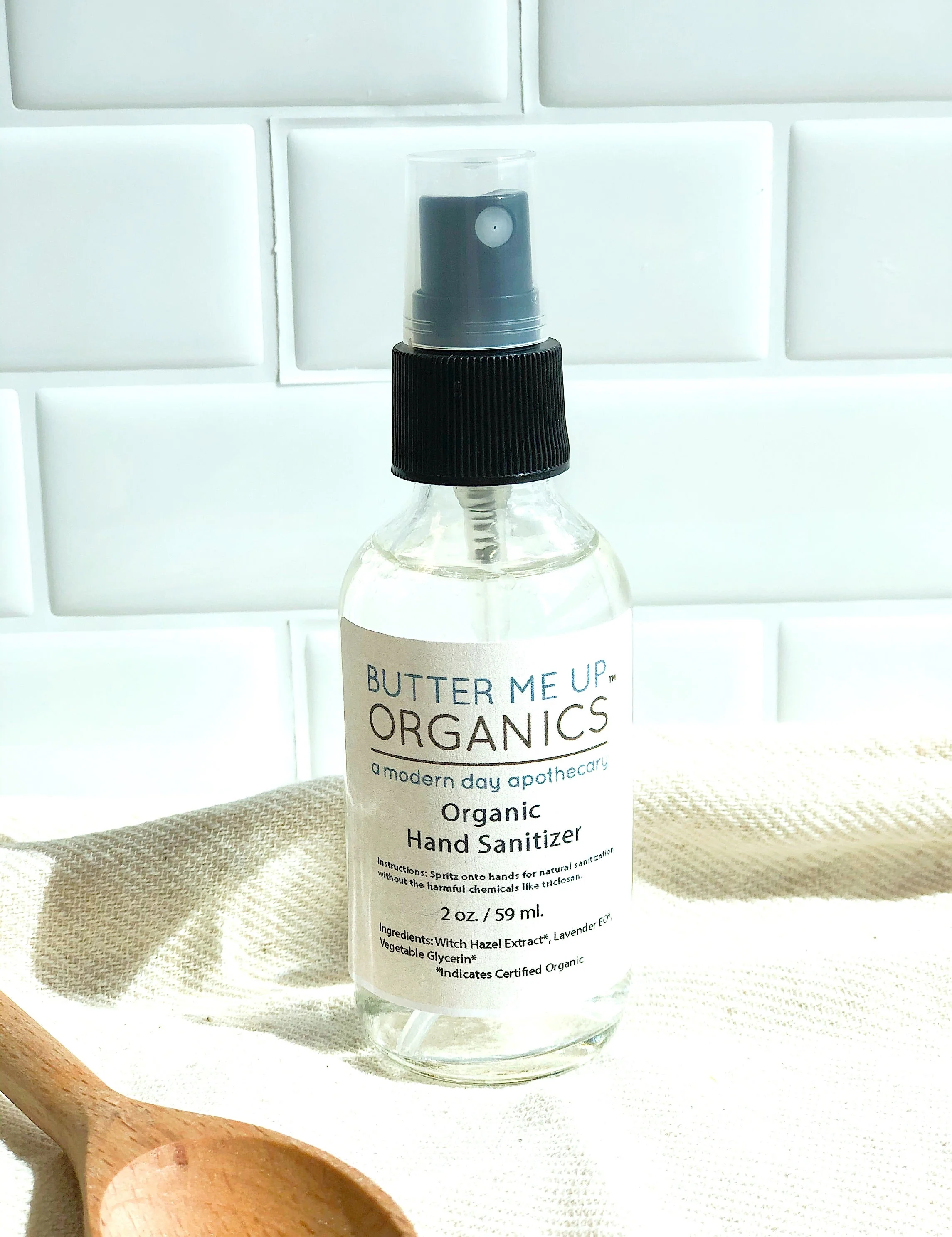 Organic Hand Sanitizer Triclosan Free / Organic Sanitizer / Butter Me UP Organics - Image 2