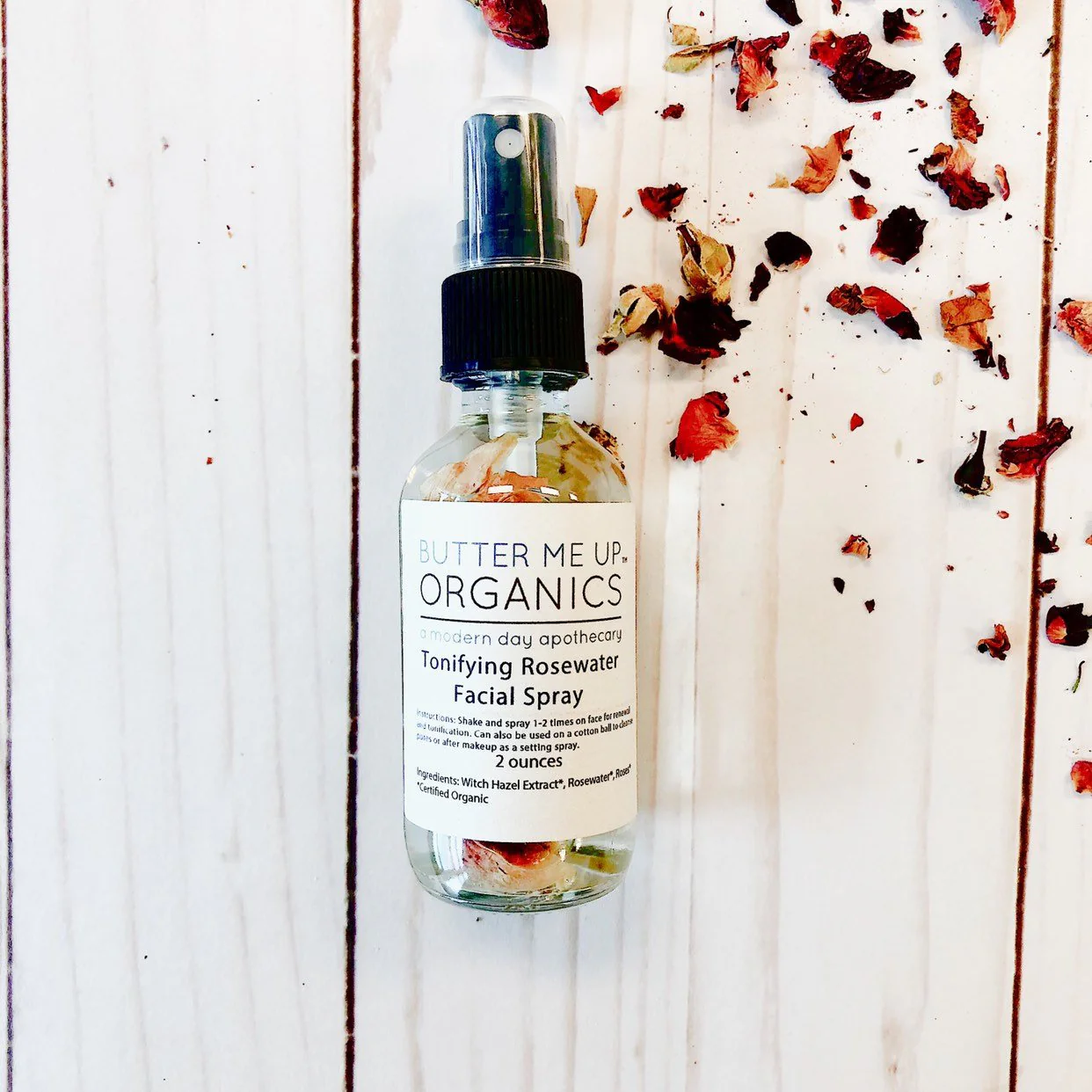 Organic Rosewater Toner / Facial Mist / Makeup Setting Spray / Organic Rosewater / Organic Toner / Organic Setting Spray - Image 2