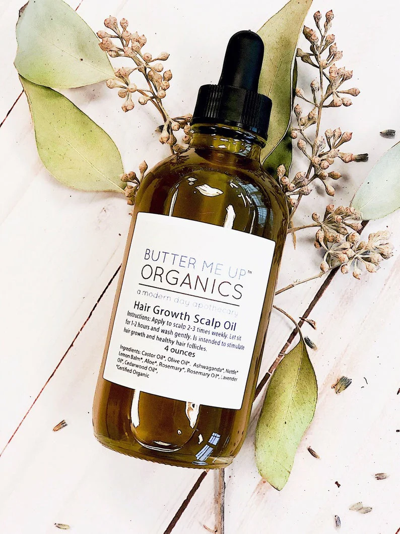 Organic Scalp Treatment / Scalp Oil / Hair Growth / Organic Hair Oil / Hair Repair / Healthy Scalp / Herbal Treatment / Glass Bottle - Image 3