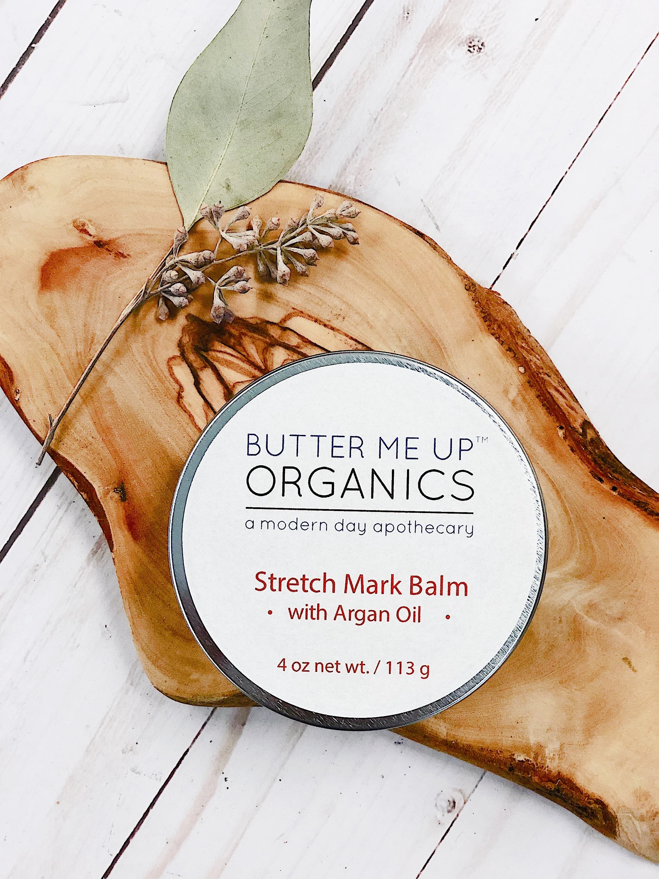 Organic Stretch Mark Body Butter Argan Oil/ Stretch Marks / Stretch Mark Salve / Stretch Mark Reducer / Organic Skincare / Butter Me Up - Image 2