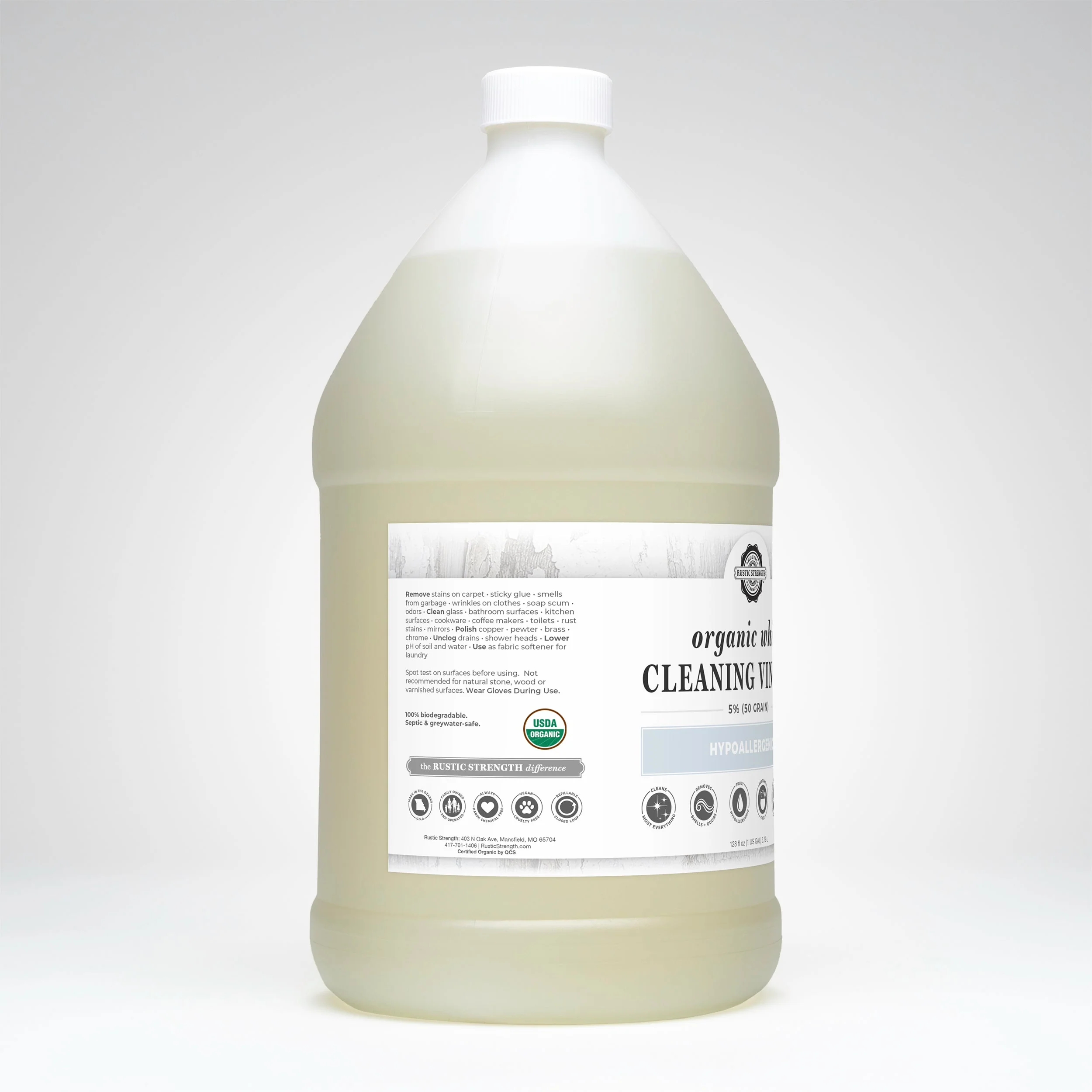 Organic White Cleaning Vinegar | 5% (50 grain) - Image 8